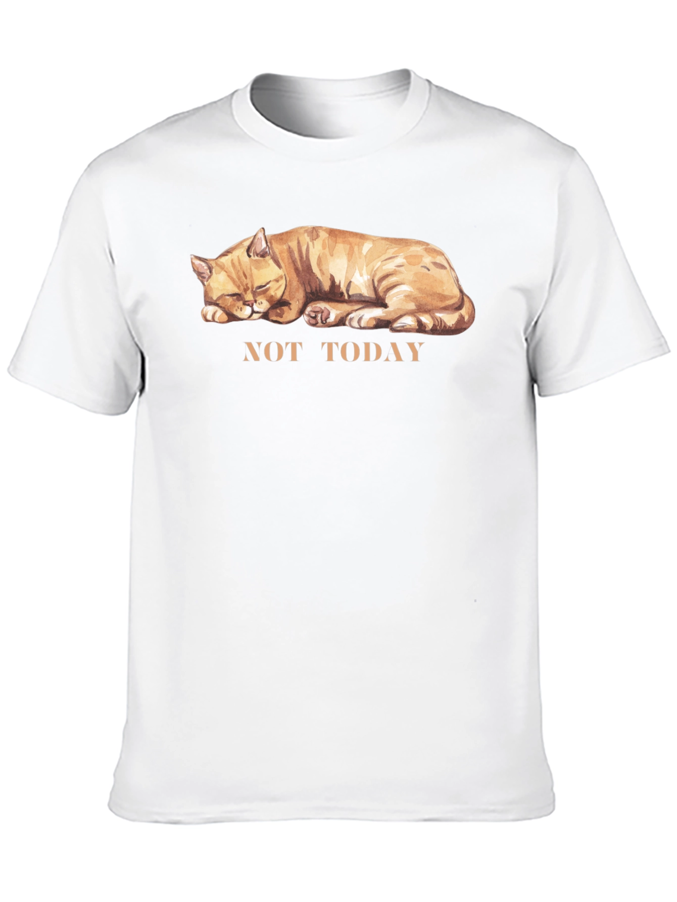 Not Today Cat Graphic T-Shirt - Unisex Cotton Tee