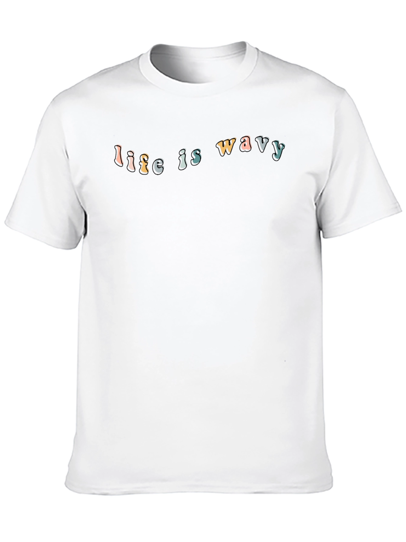 Life Is Wavy Graphic Tee - Stylish Comfort