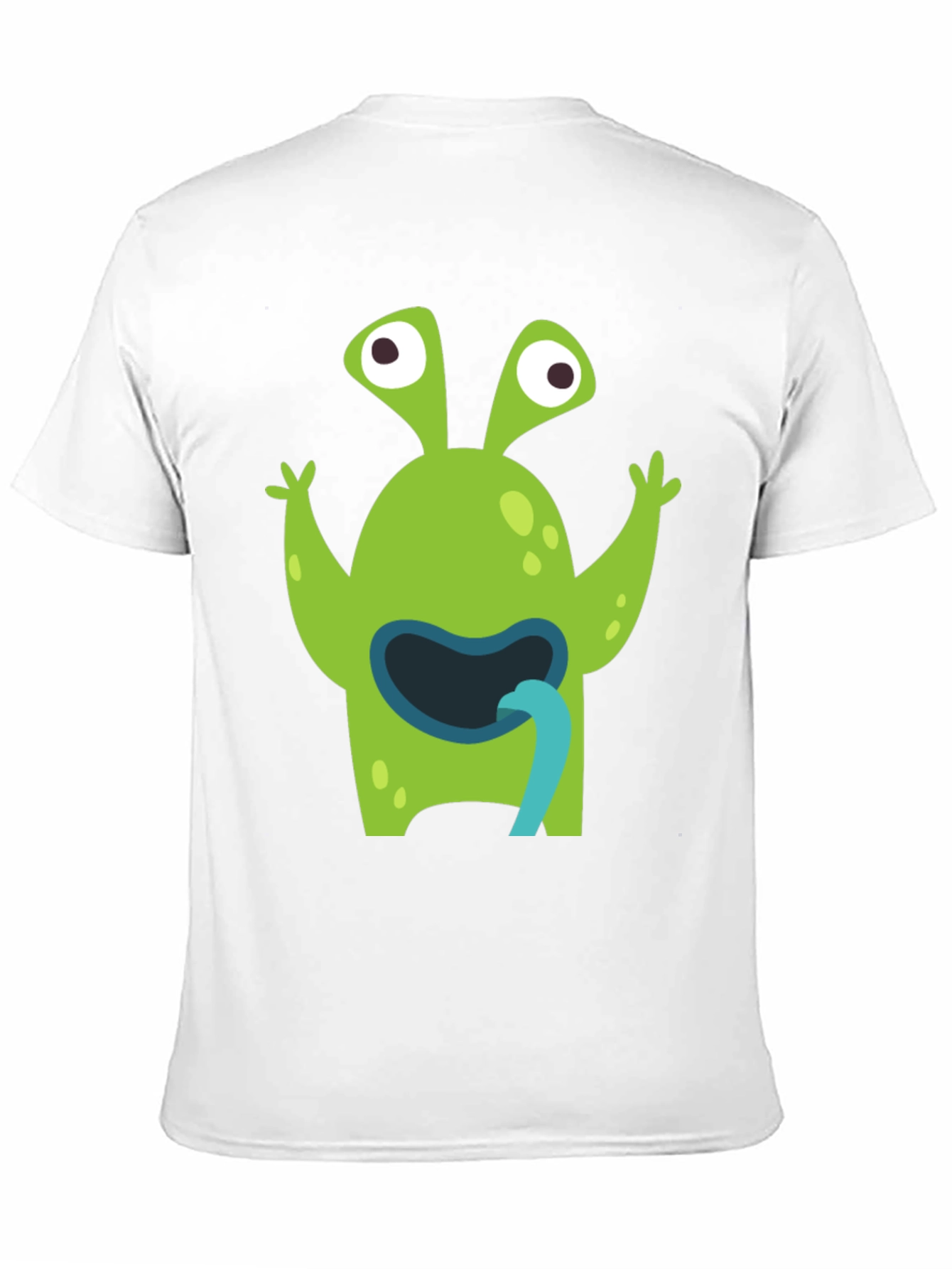 Funny Alien Tongue T-Shirt - Mens Black Tee