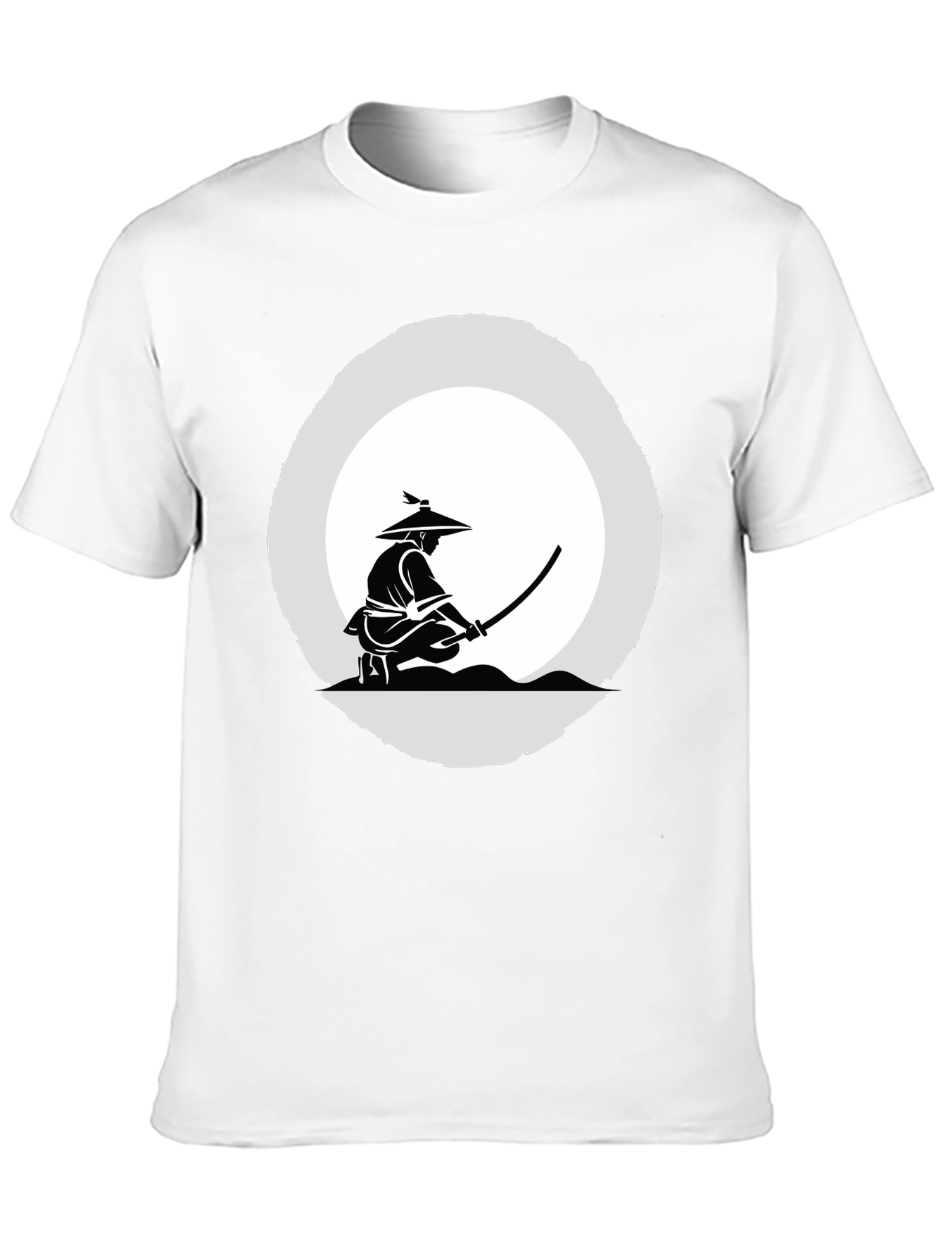 Samurai Graphic Tee - Mens Black T-Shirt