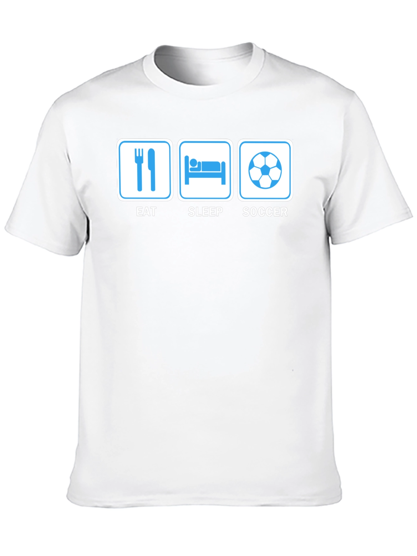 Eat Sleep Soccer T-Shirt - Novelty Graphic Tee