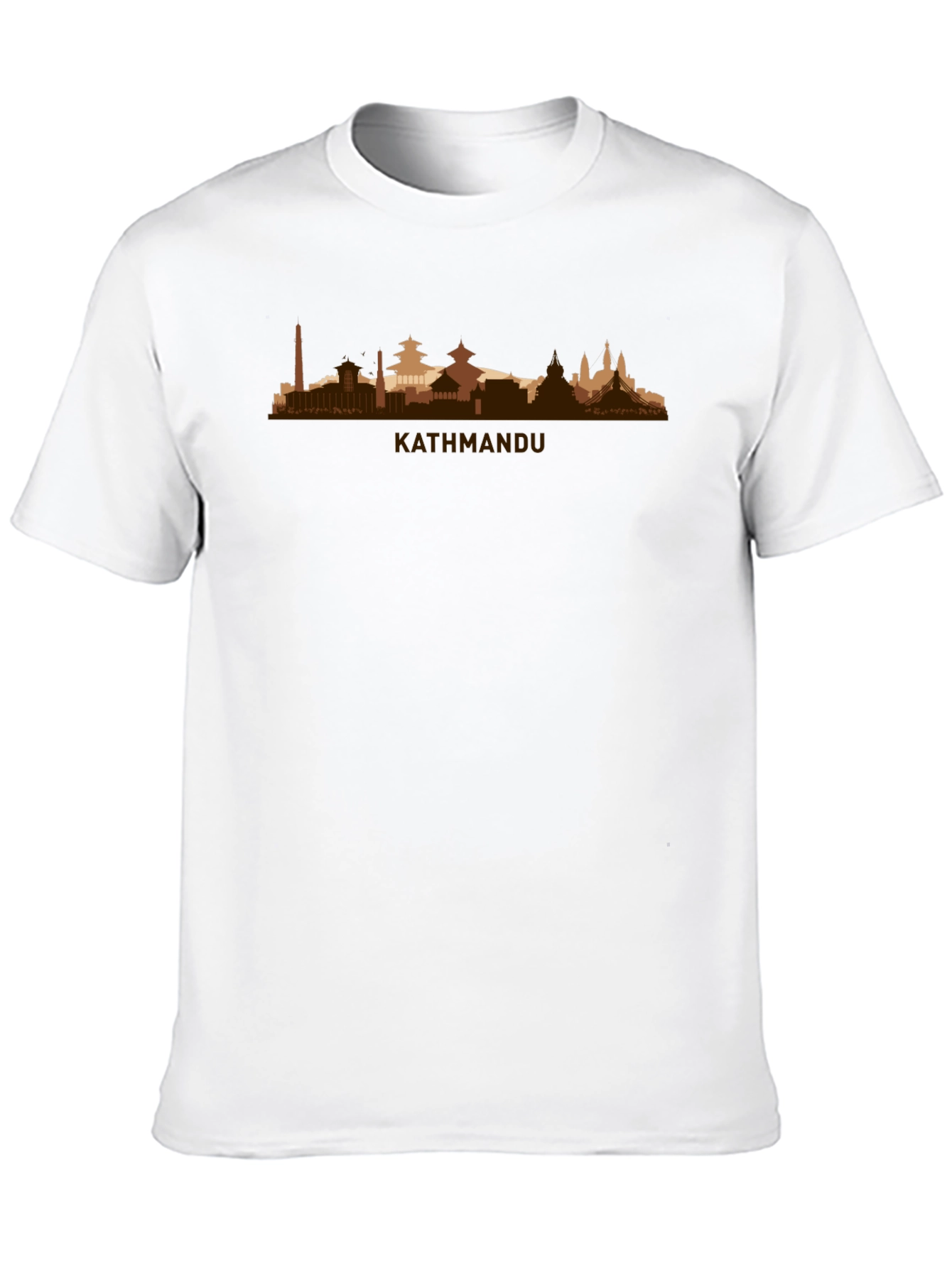 Kathmandu Skyline T-Shirt - Cityscape Design