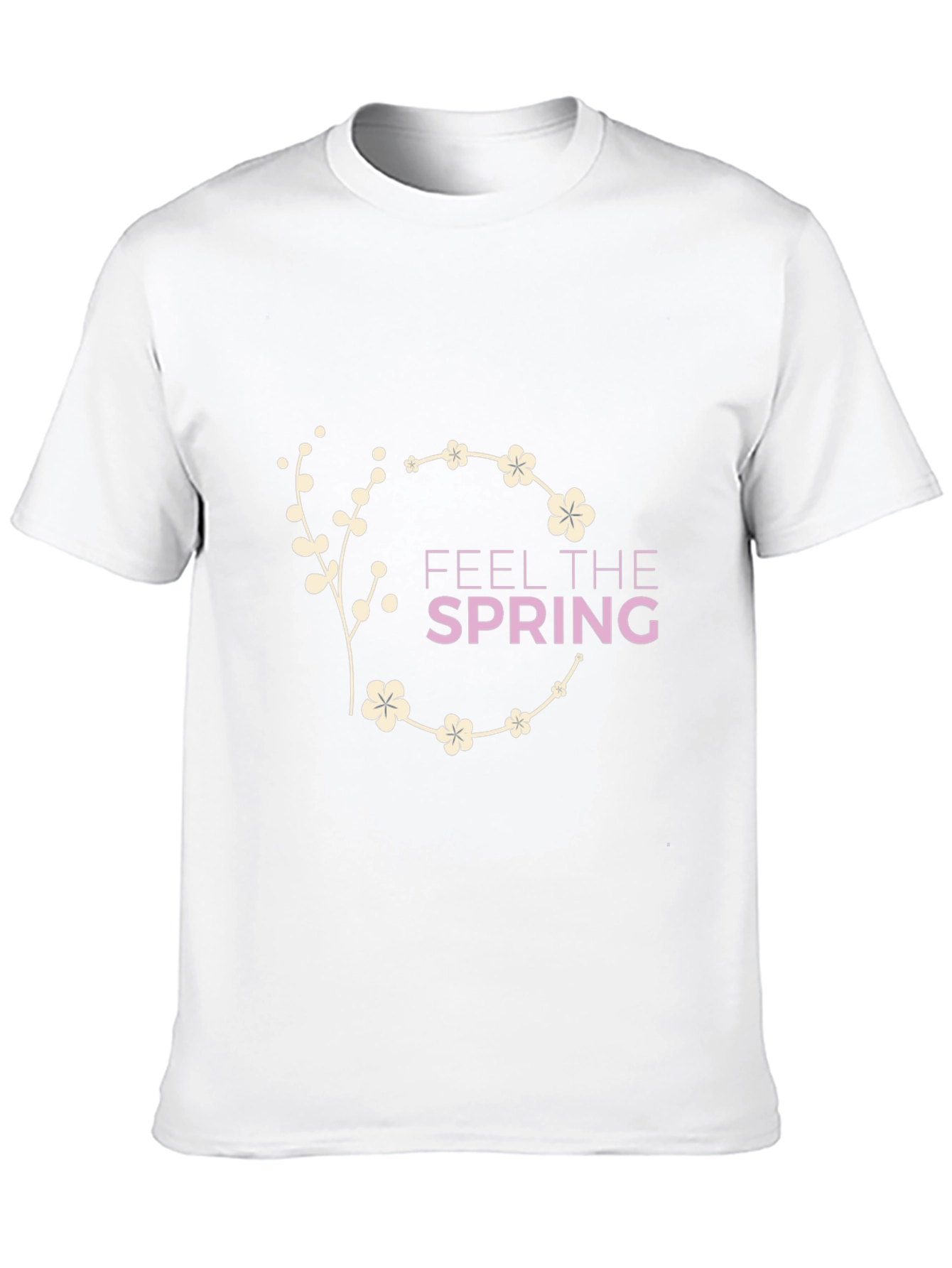 Feel The Spring Black Graphic Tee