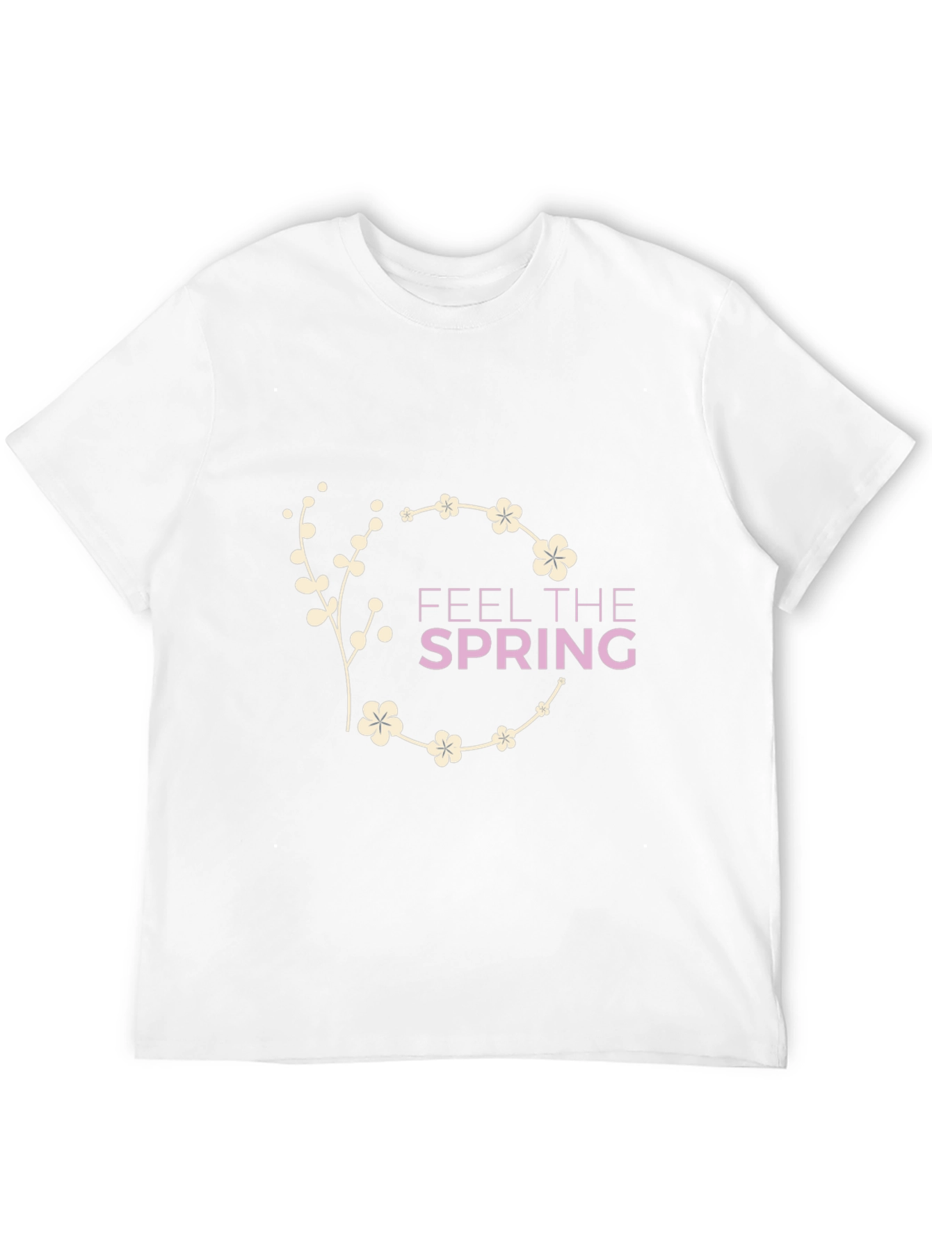 Feel The Spring Black Graphic Tee