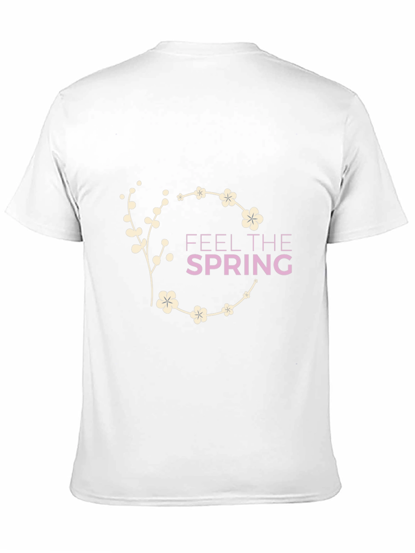 Feel The Spring Black Graphic Tee