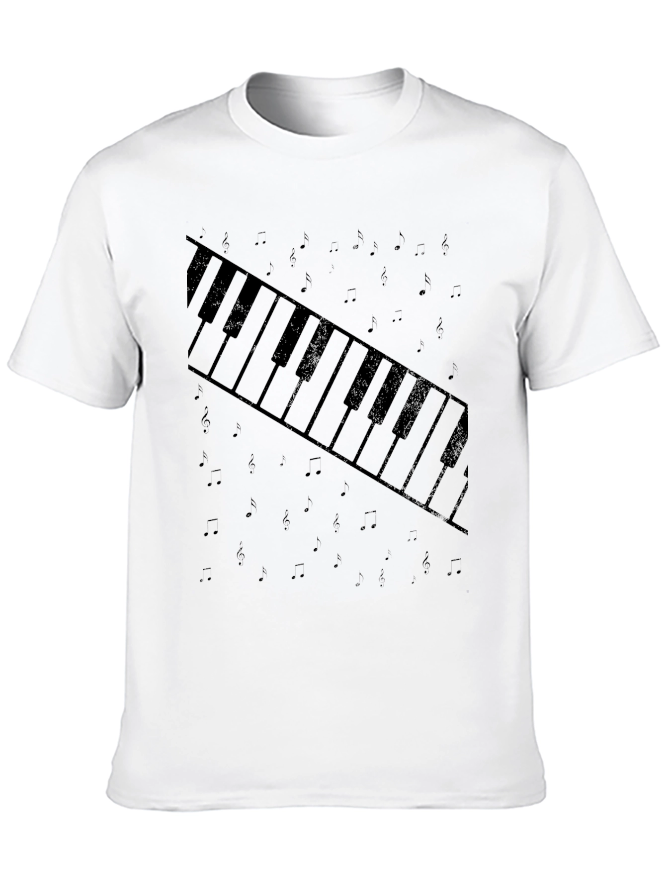 Piano Keys Graphic Tee - Stylish Music Lover T-Shirt