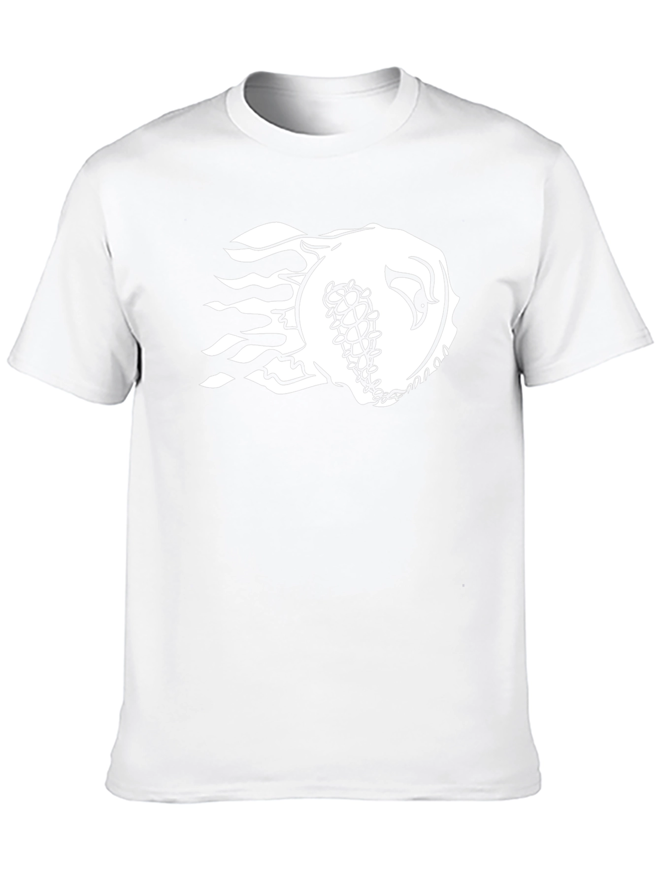 Fiery Baseball Graphic Tee - Black Cotton Shirt