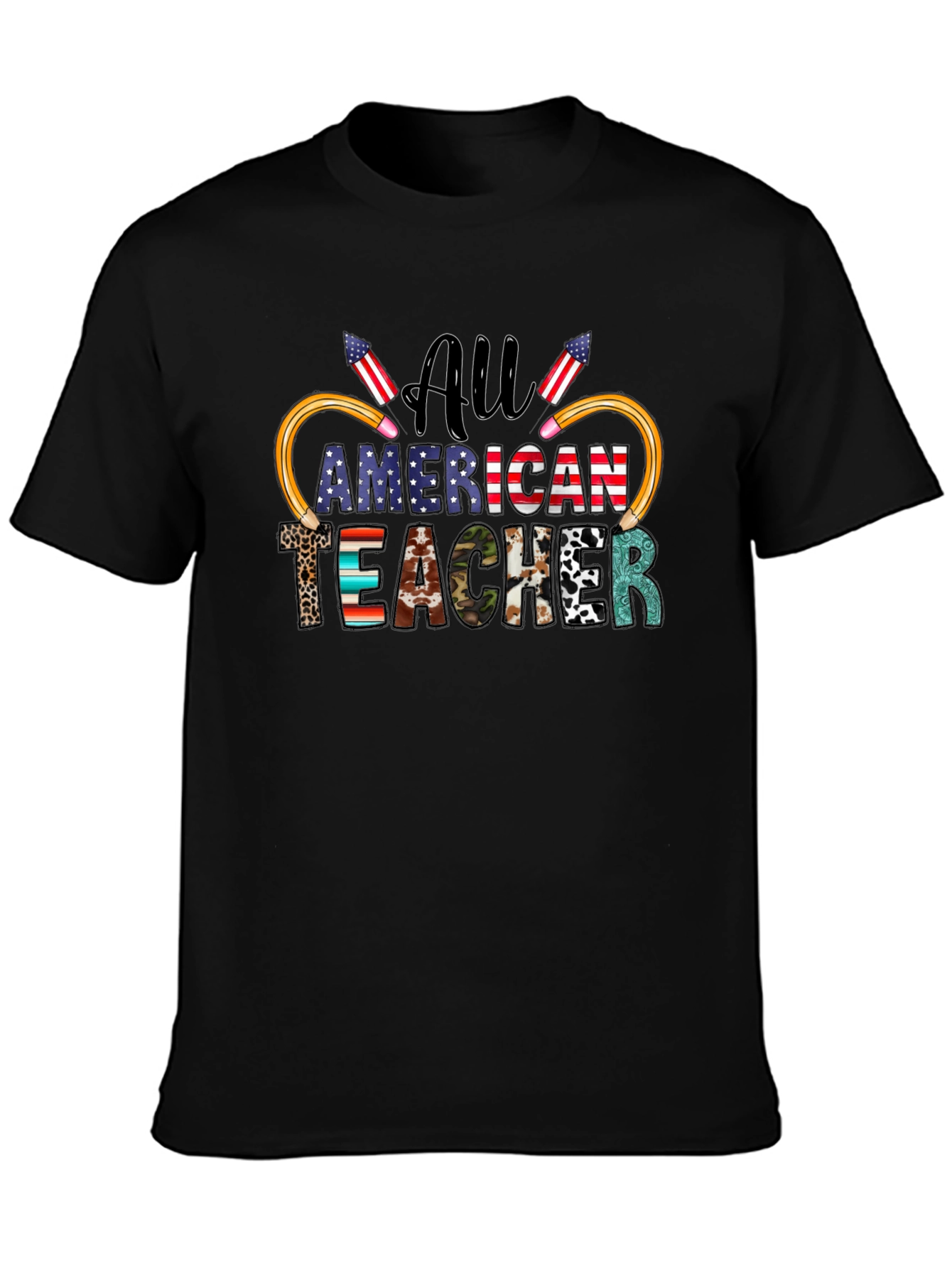 All American Teacher Patriotic T-Shirt