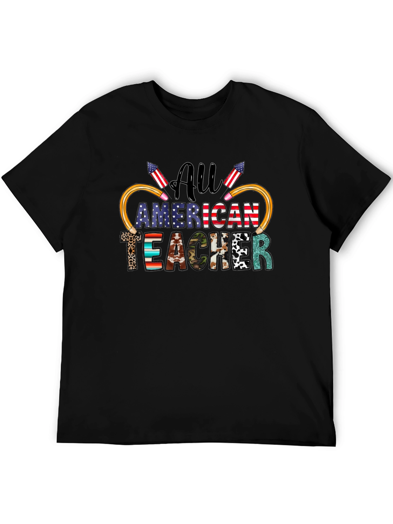 All American Teacher Patriotic T-Shirt