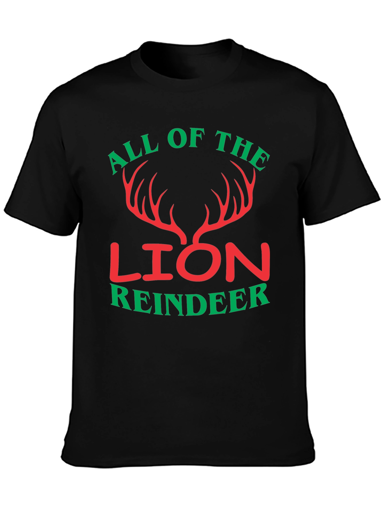 All Of The Lion Reindeer Graphic T-Shirt