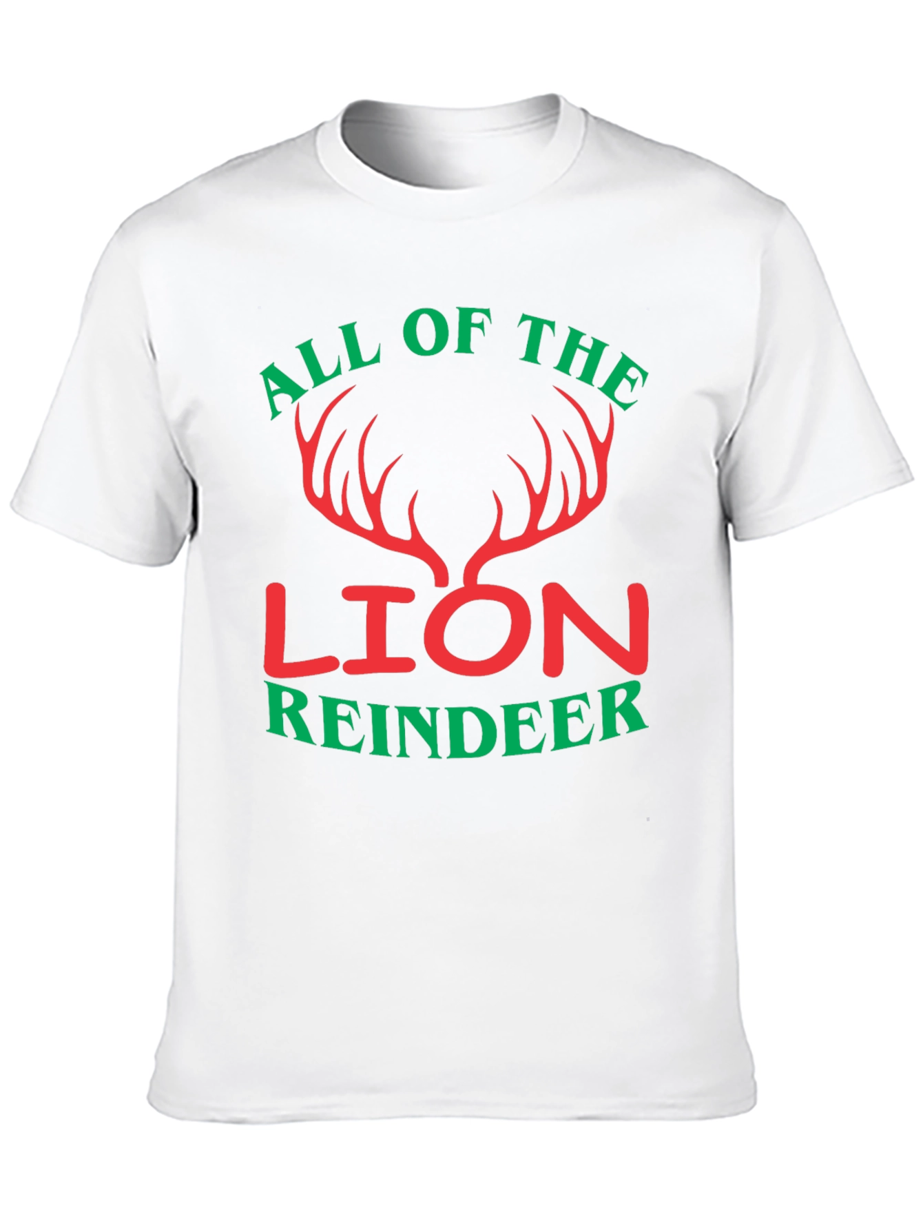 All Of The Lion Reindeer Graphic T-Shirt