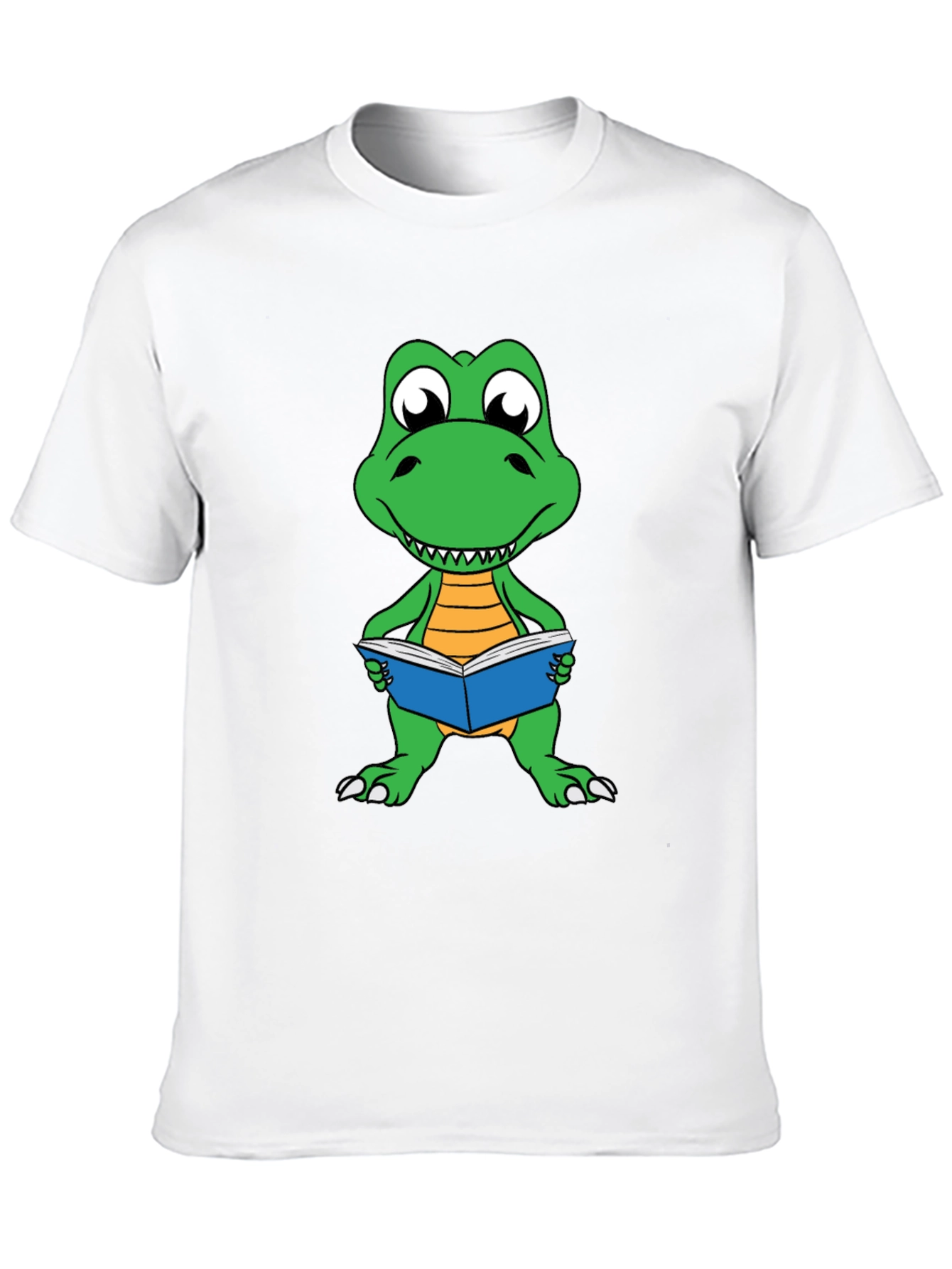 Dinosaur Reading Book Graphic Tee