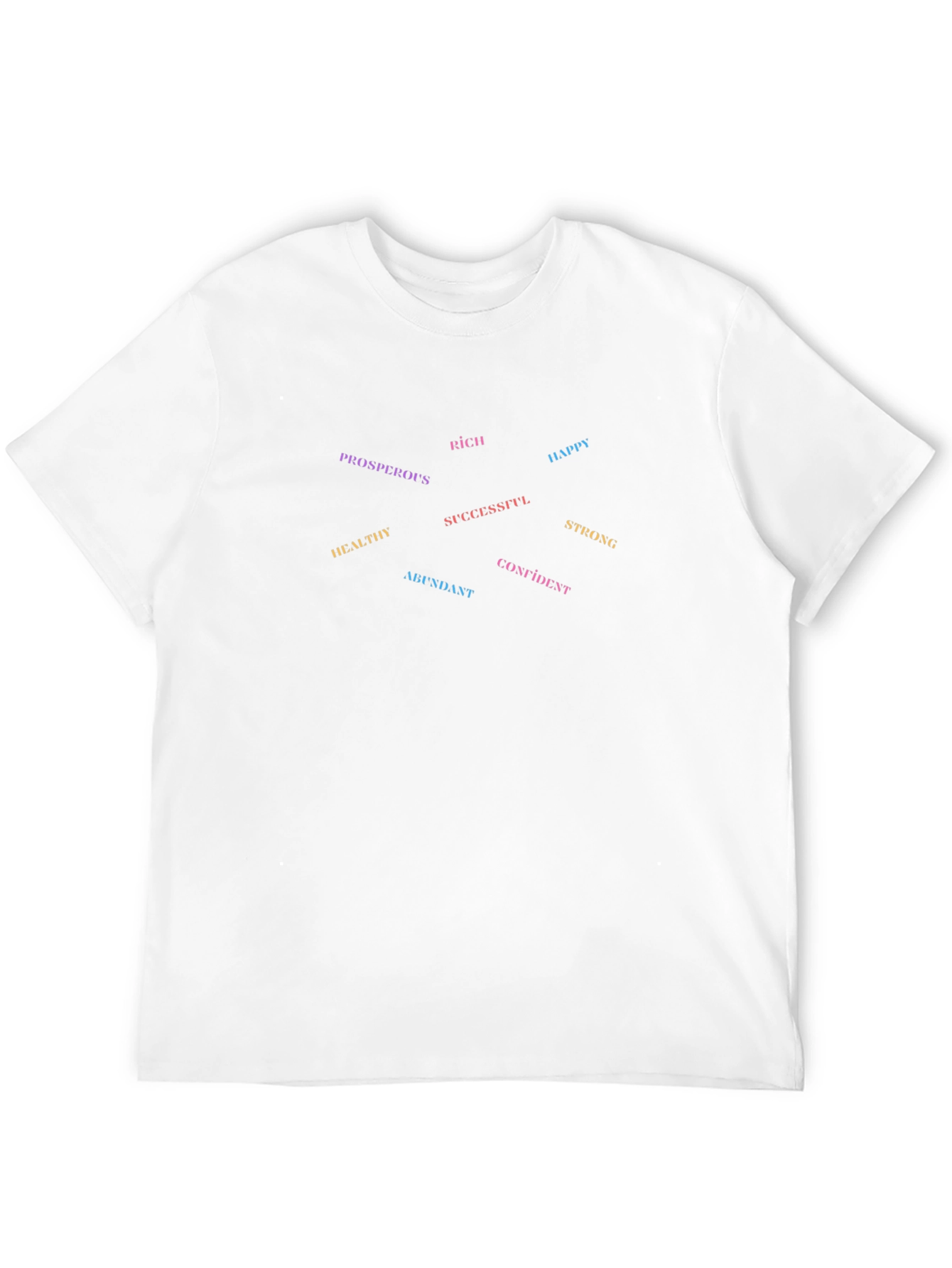 Affirmation Tee: Rich Happy Strong