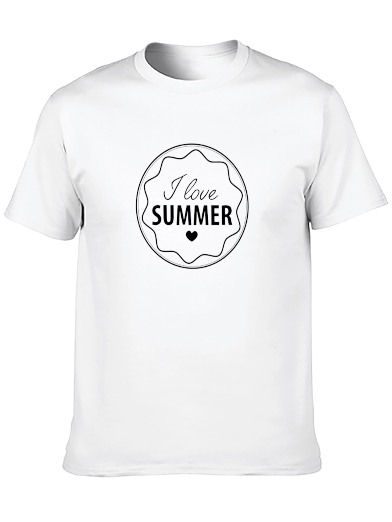 I Love Summer T-Shirt - Black