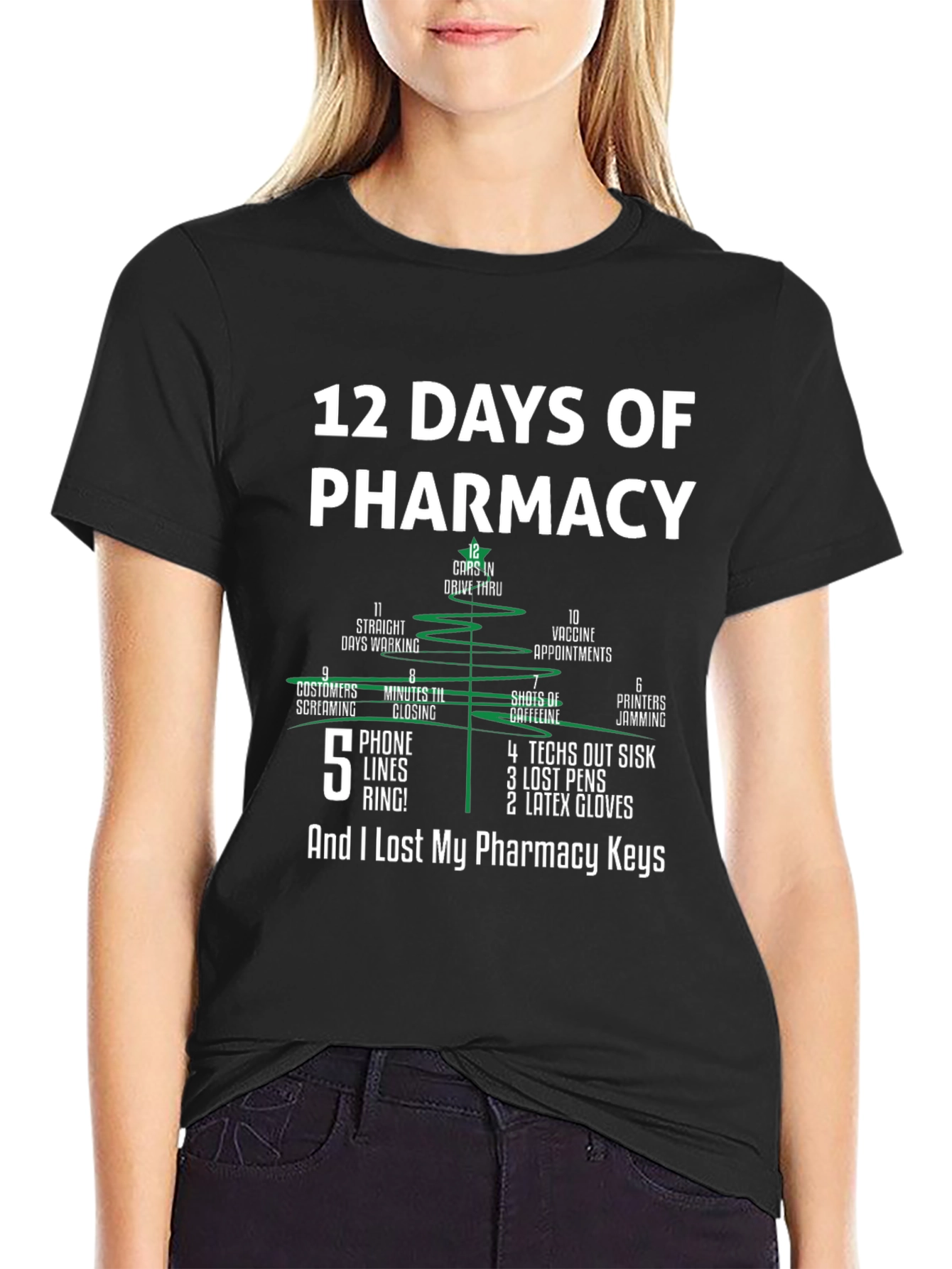 12 Days of Pharmacy Funny T-Shirt