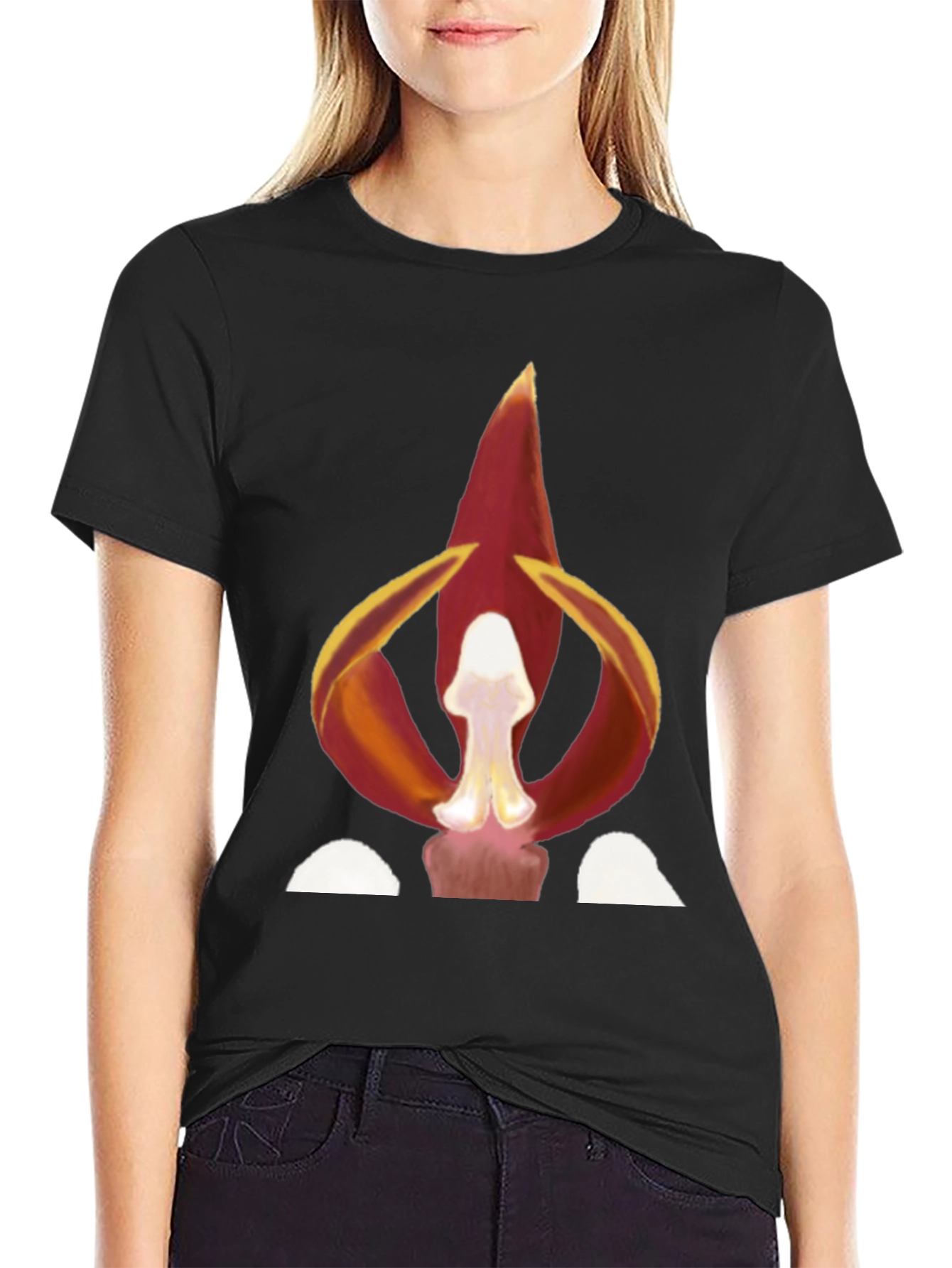 Fiery Floral Graphic Tee - Bold Statement Shirt