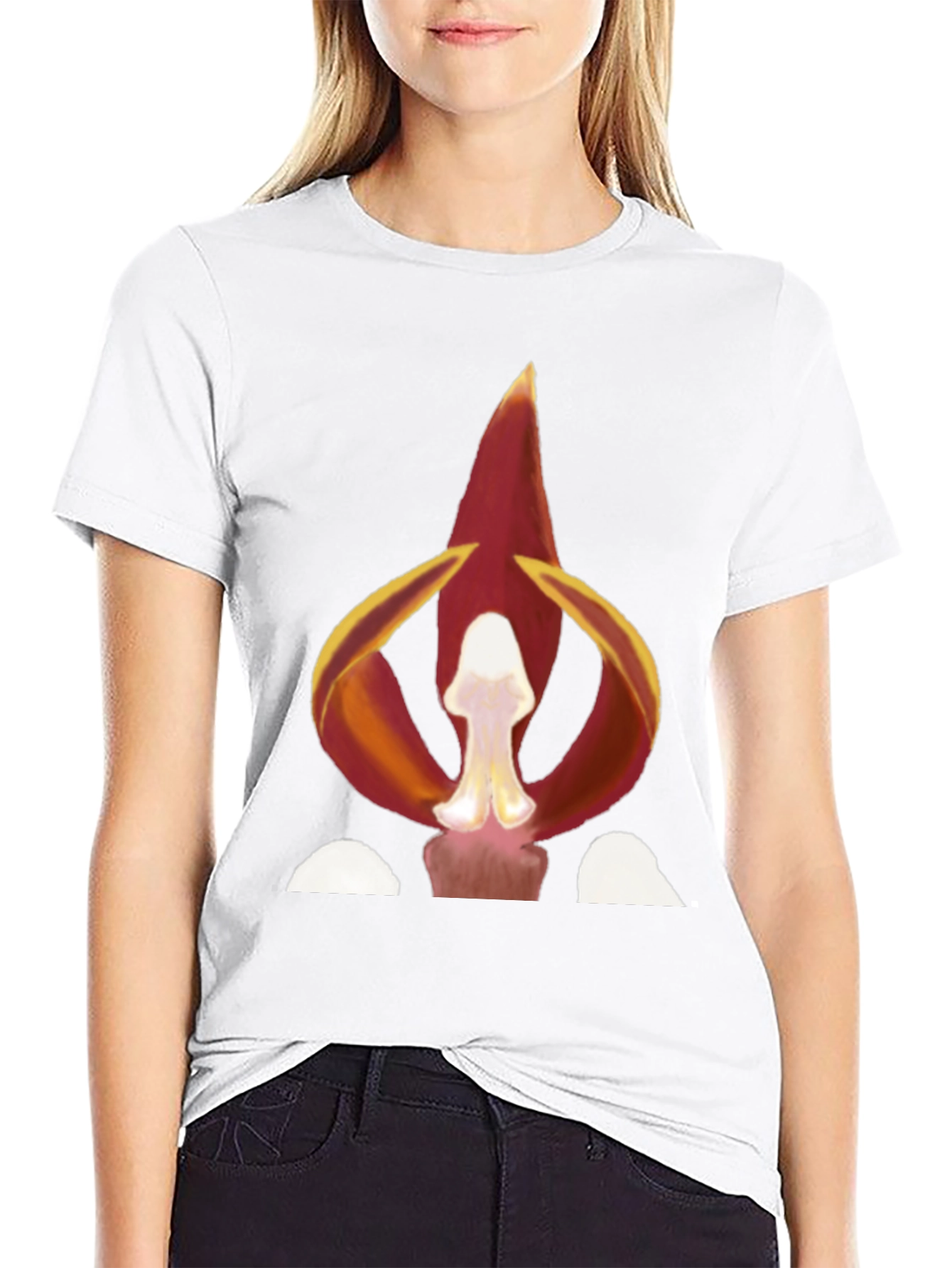 Fiery Floral Graphic Tee - Bold Statement Shirt