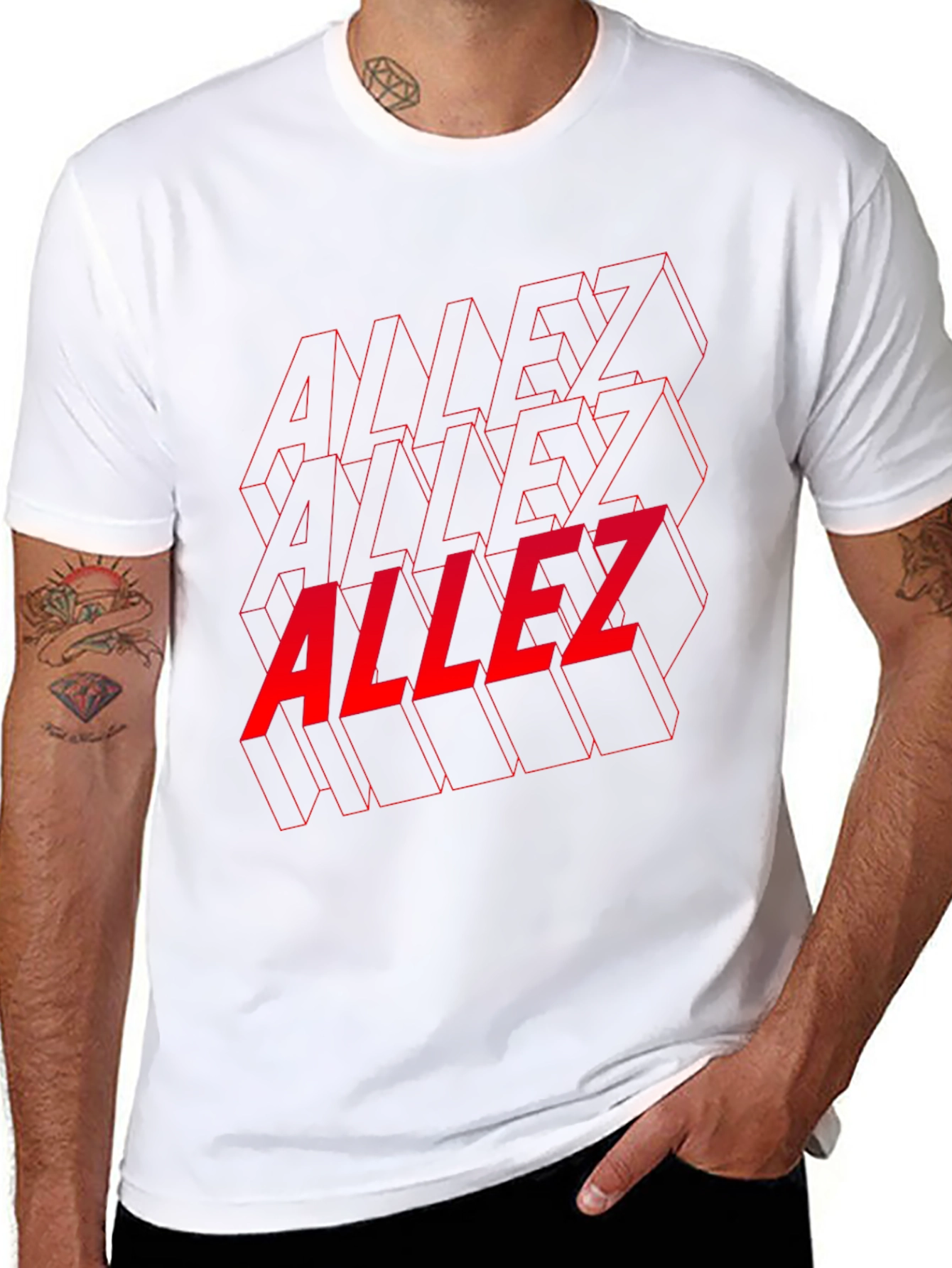 Allez Graphic Tee - Stylish Black Cotton T-Shirt