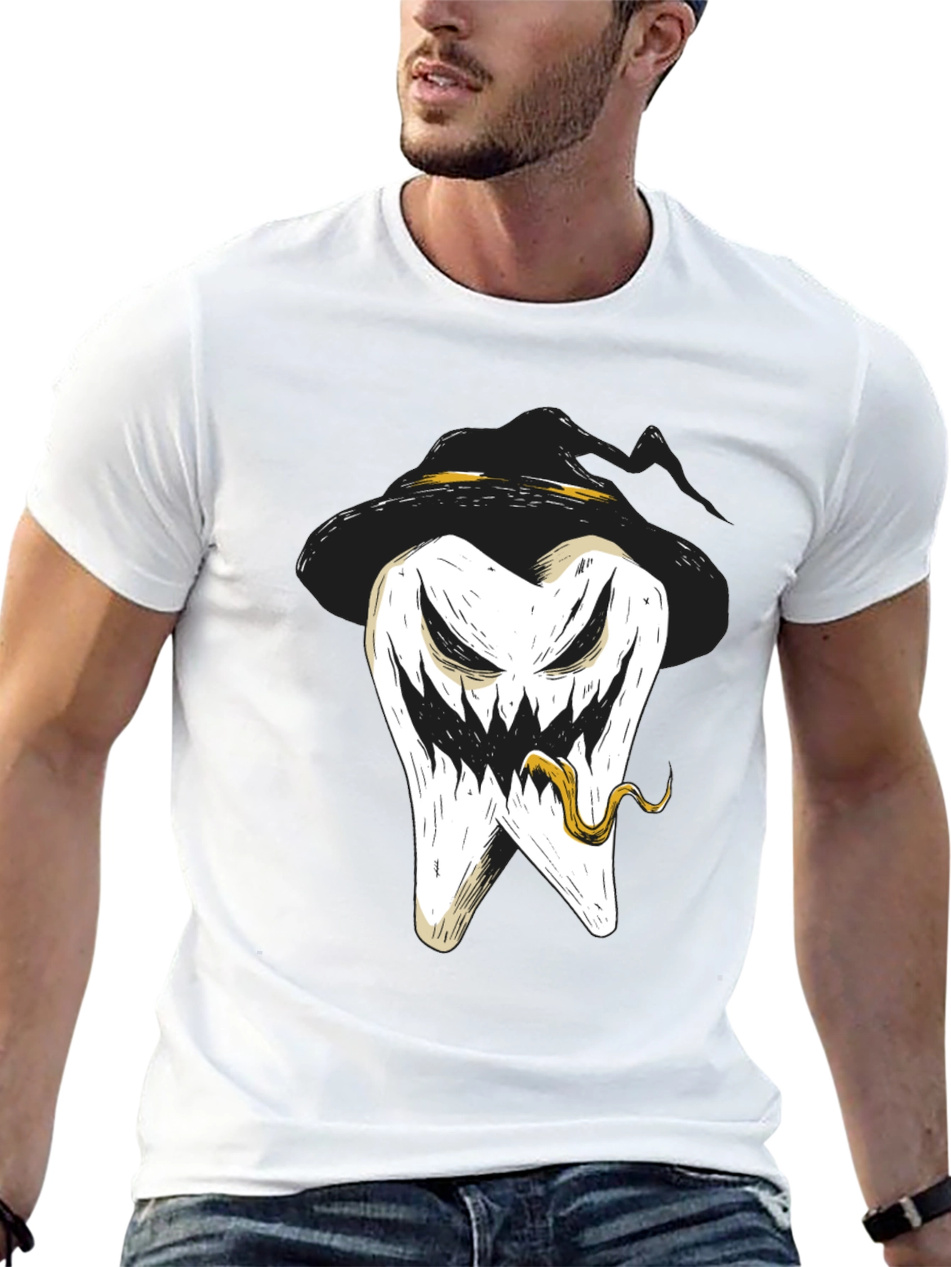 Spooky Tooth Halloween Graphic Tee