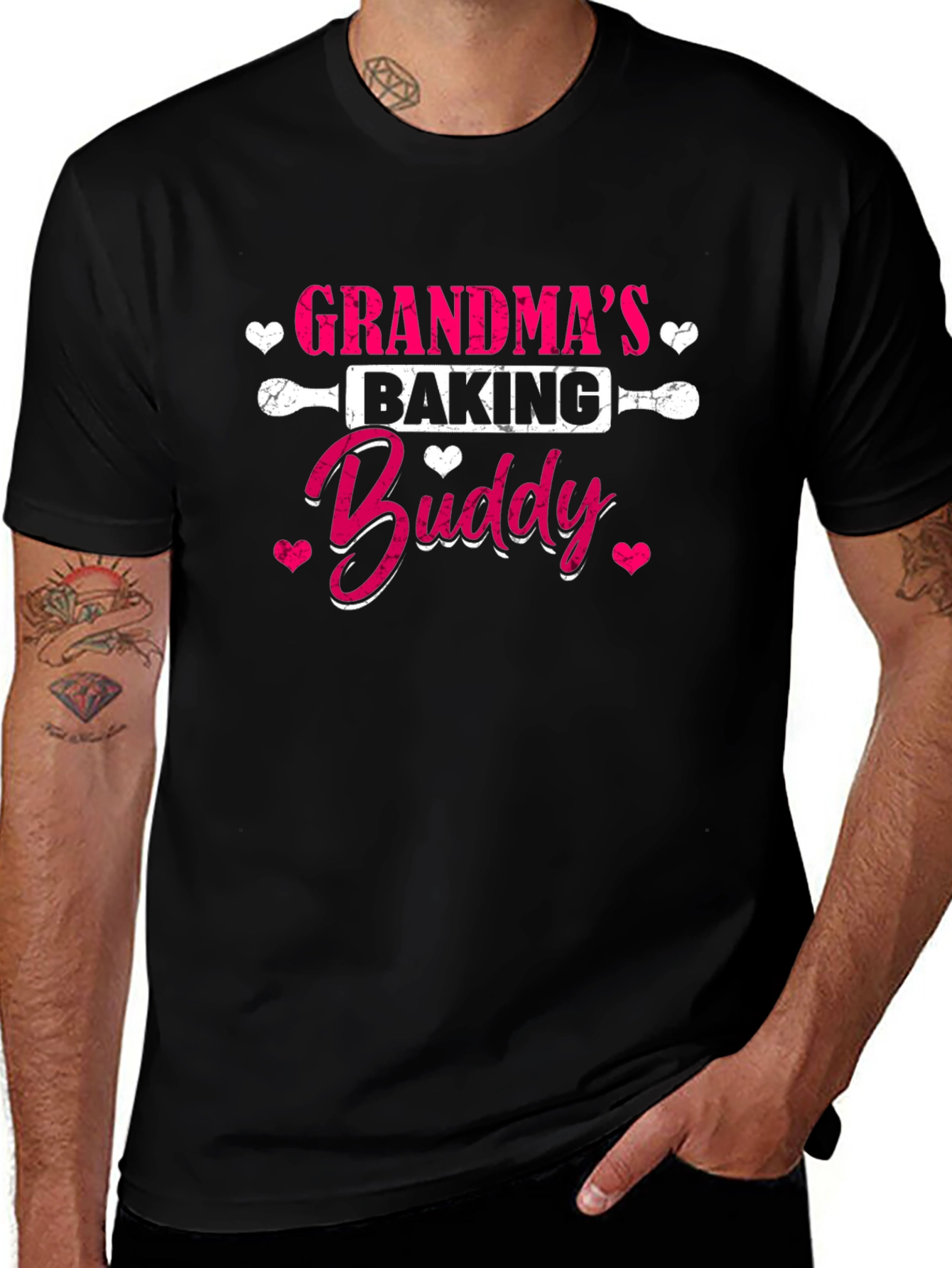 Grandmas Baking Buddy Black T-Shirt