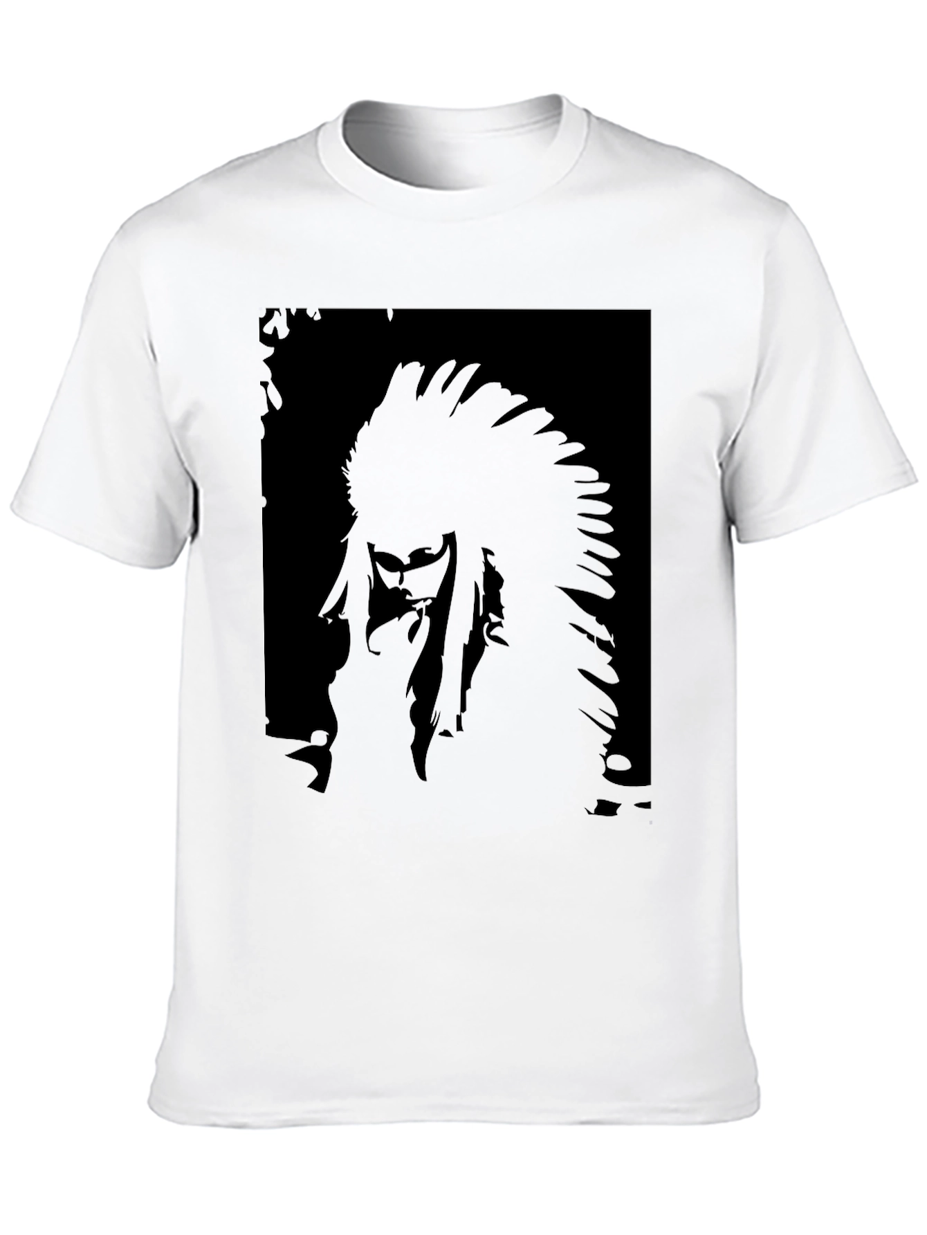 Black T-Shirt with Chief Graphic