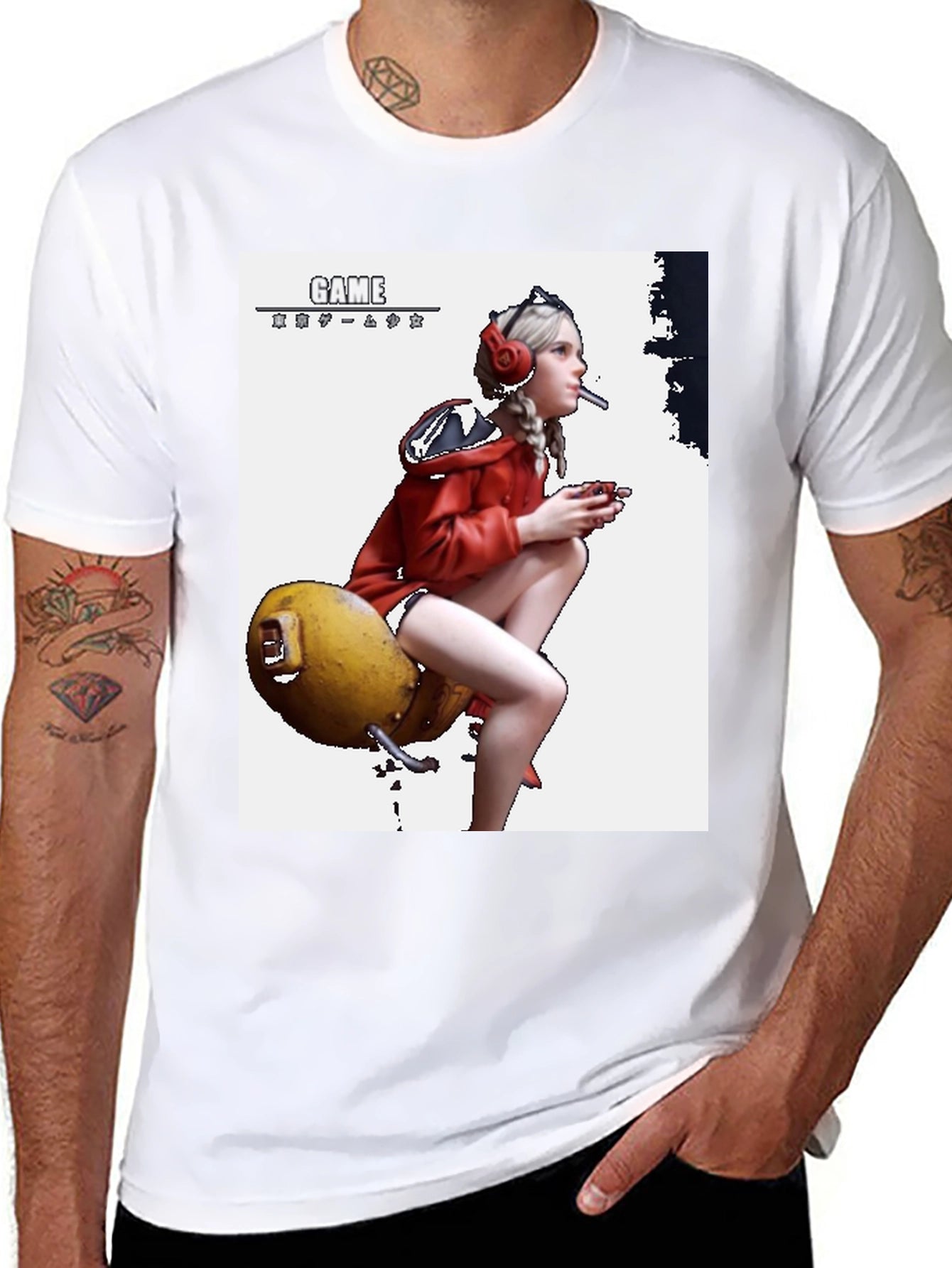 Gamer Girl Graphic Tee - Unique Design