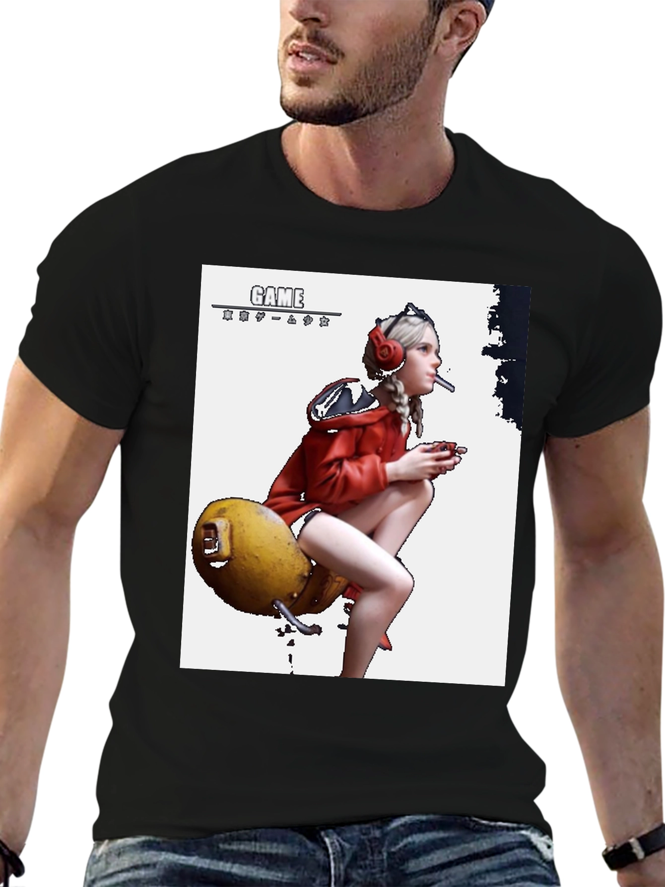 Gamer Girl Graphic Tee - Unique Design