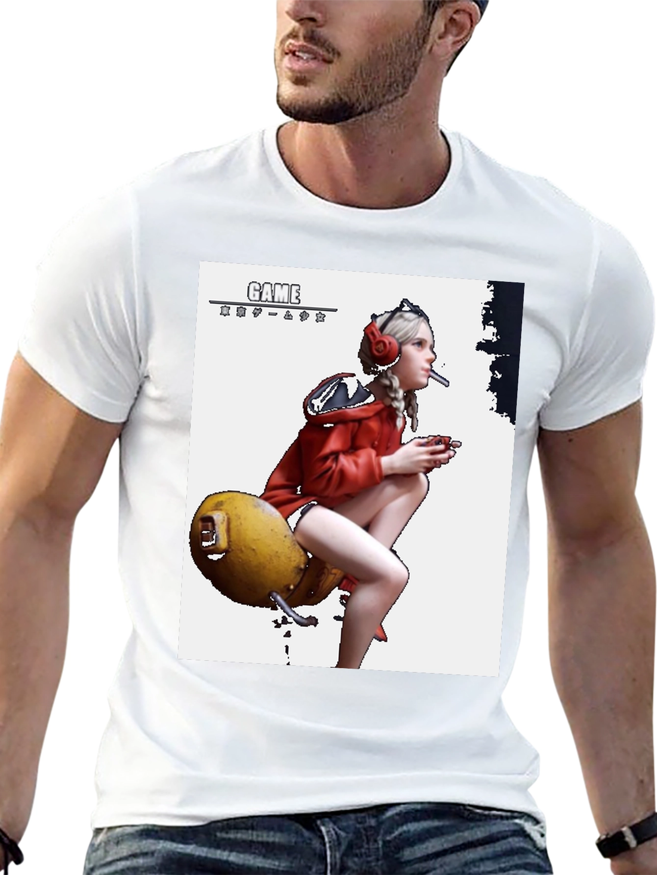 Gamer Girl Graphic Tee - Unique Design