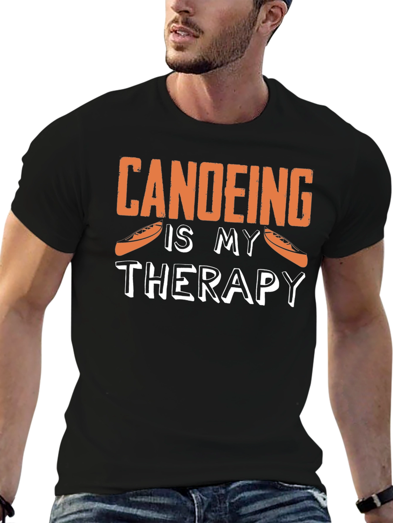 Canoeing Is My Therapy Graphic Tee