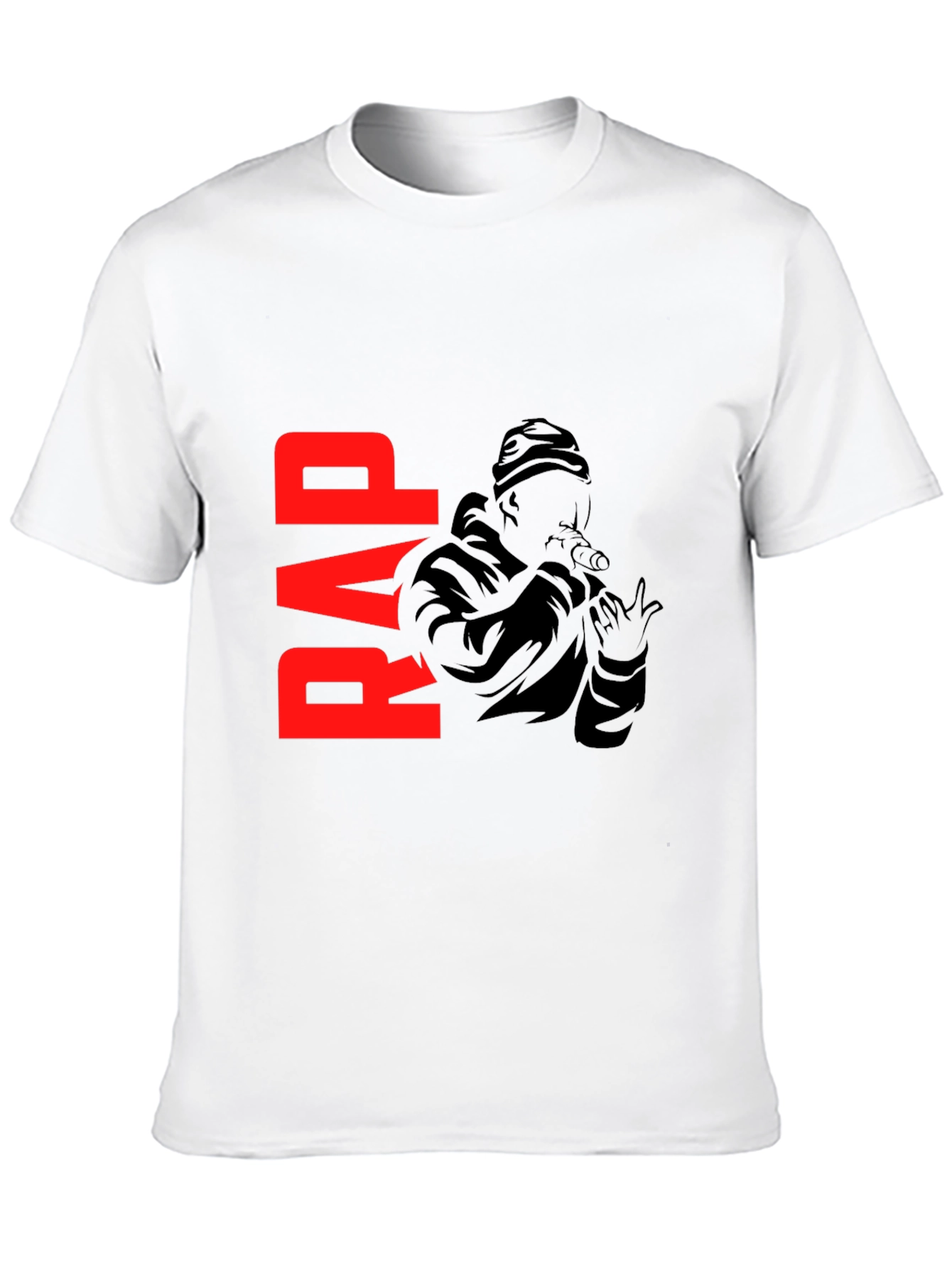Rap Graphic Black T-Shirt