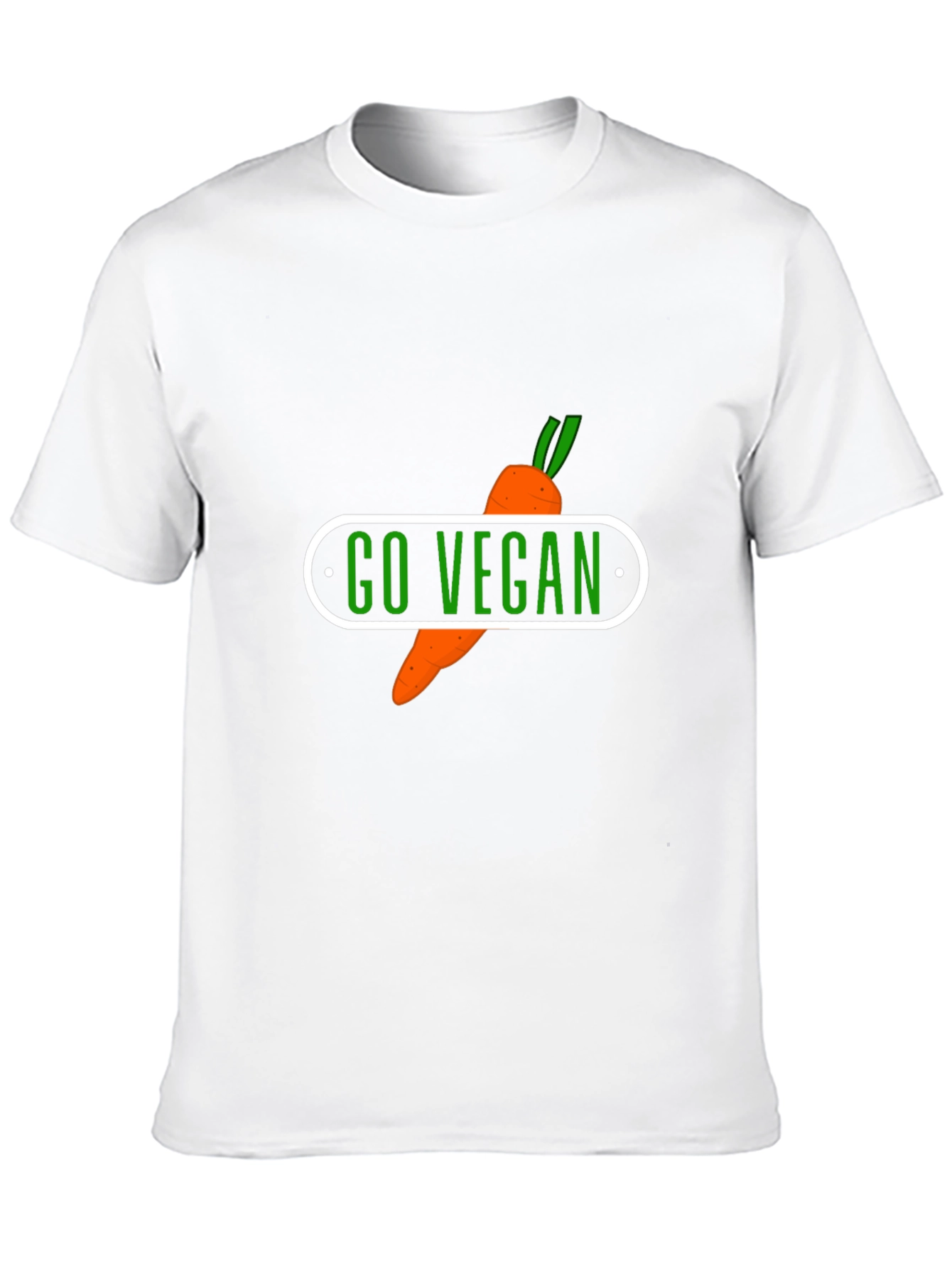 Go Vegan Carrot Graphic T-Shirt