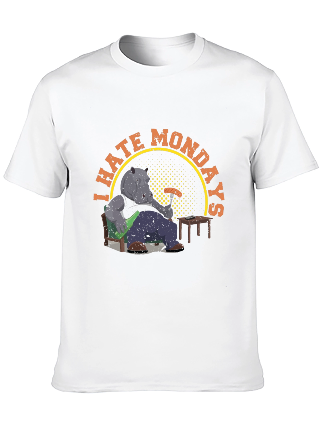 I Hate Mondays Hippo T-Shirt