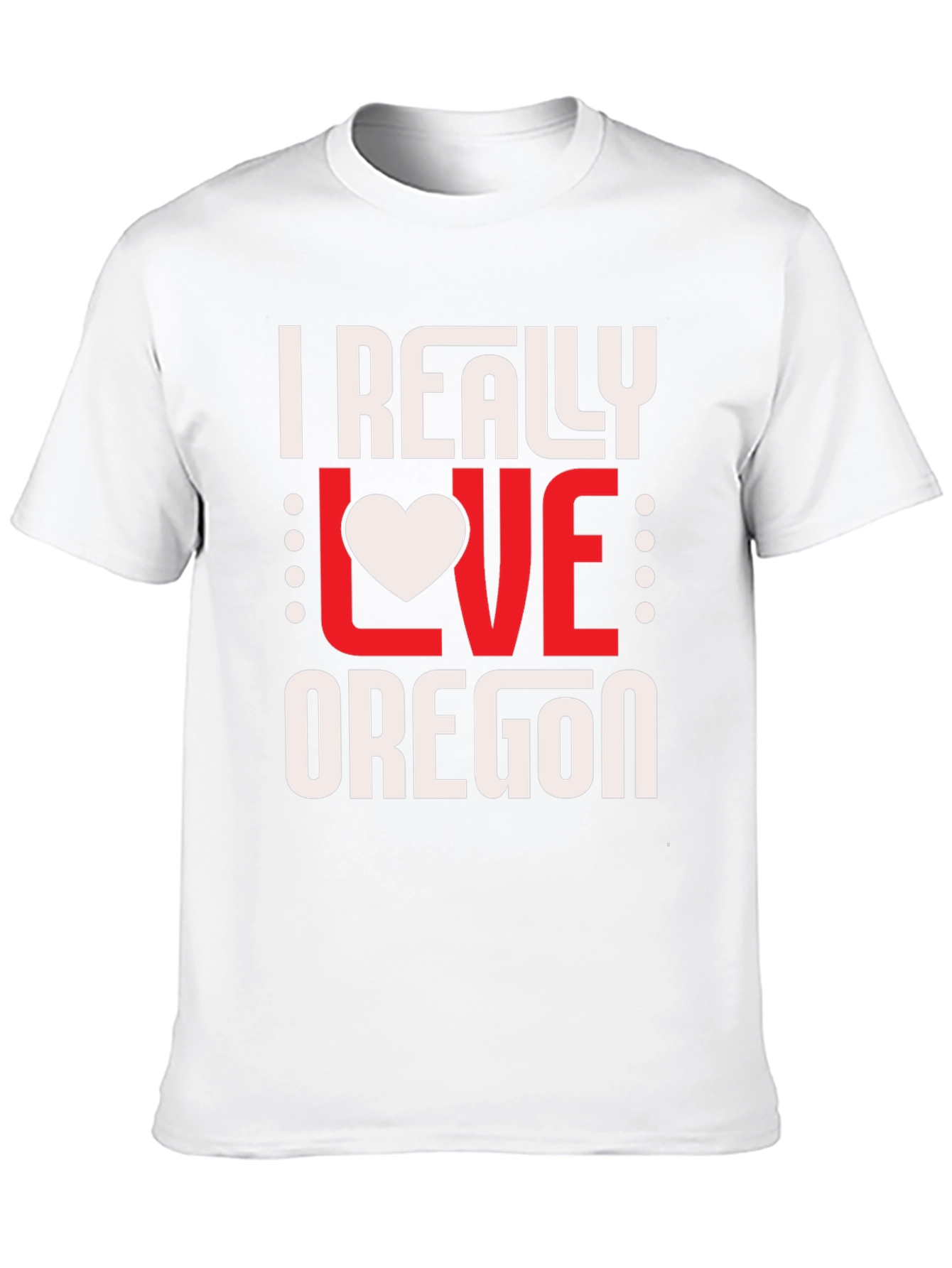 I Really Love Oregon Graphic Tee - Black