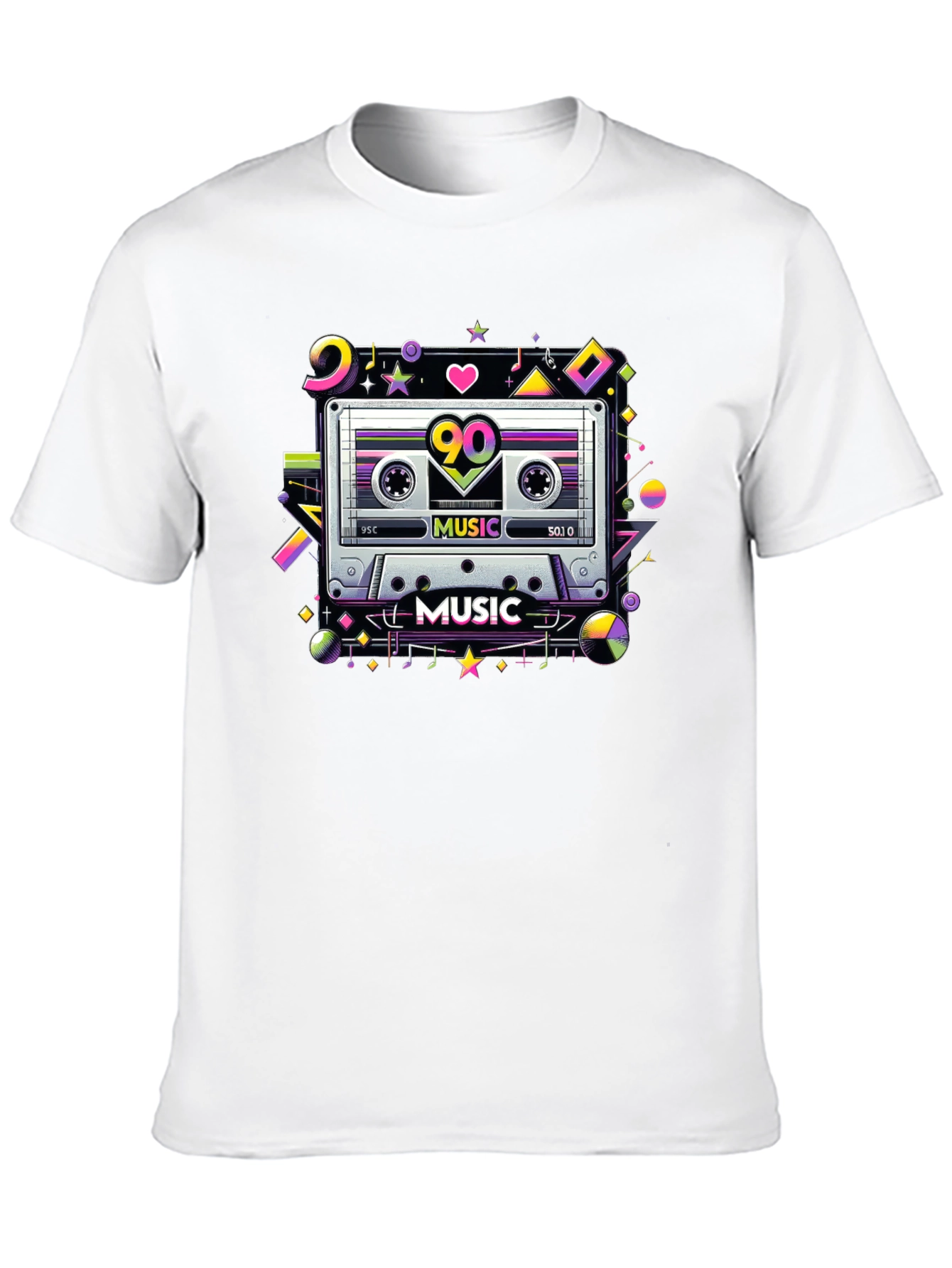 90s Cassette Tape Music Graphic T-Shirt