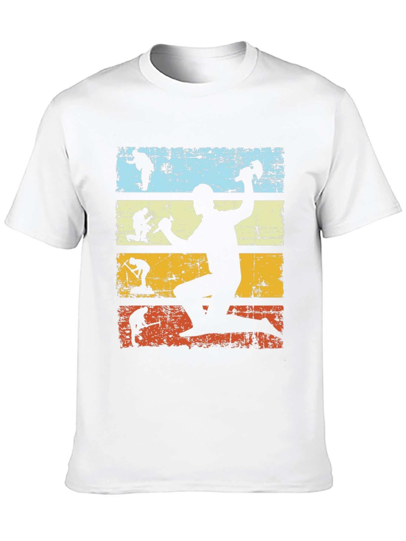 Retro Evolution Construction Worker Tee