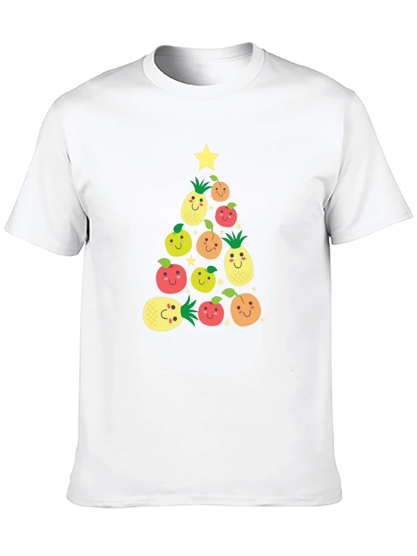 Festive Fruit Christmas Tree Graphic Tee