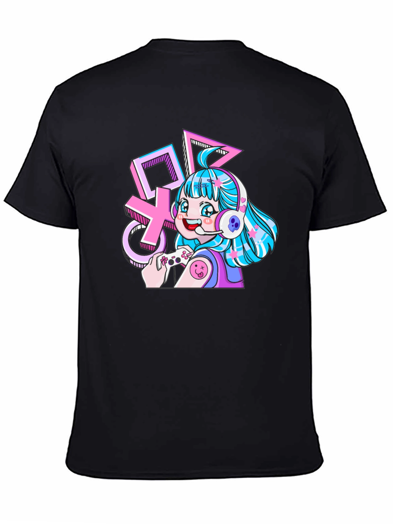 Gamer Girl Black T-Shirt