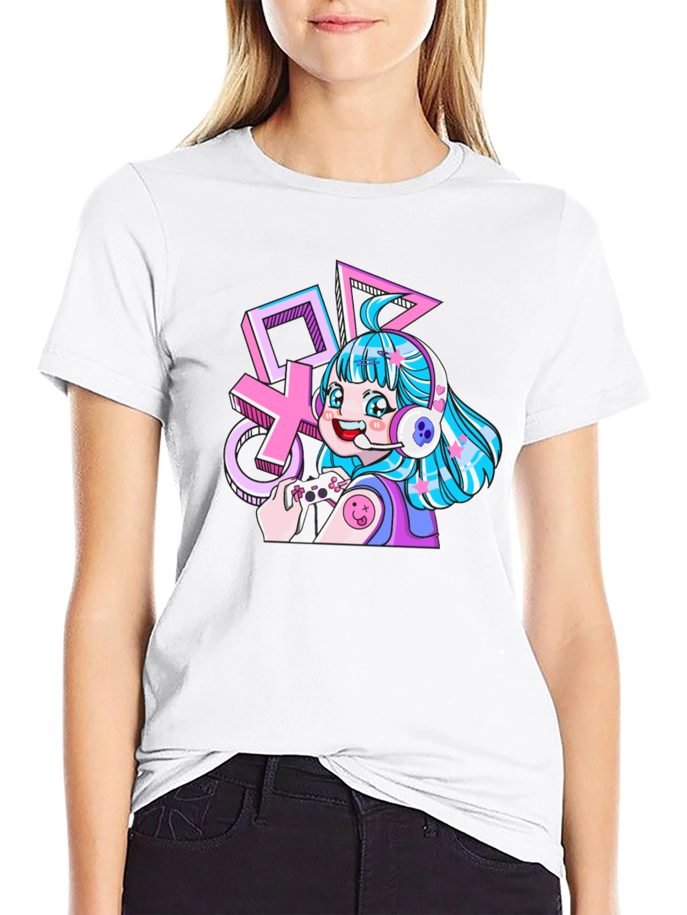 Gamer Girl Black T-Shirt