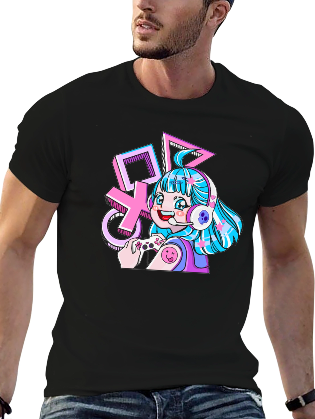 Gamer Girl Black T-Shirt