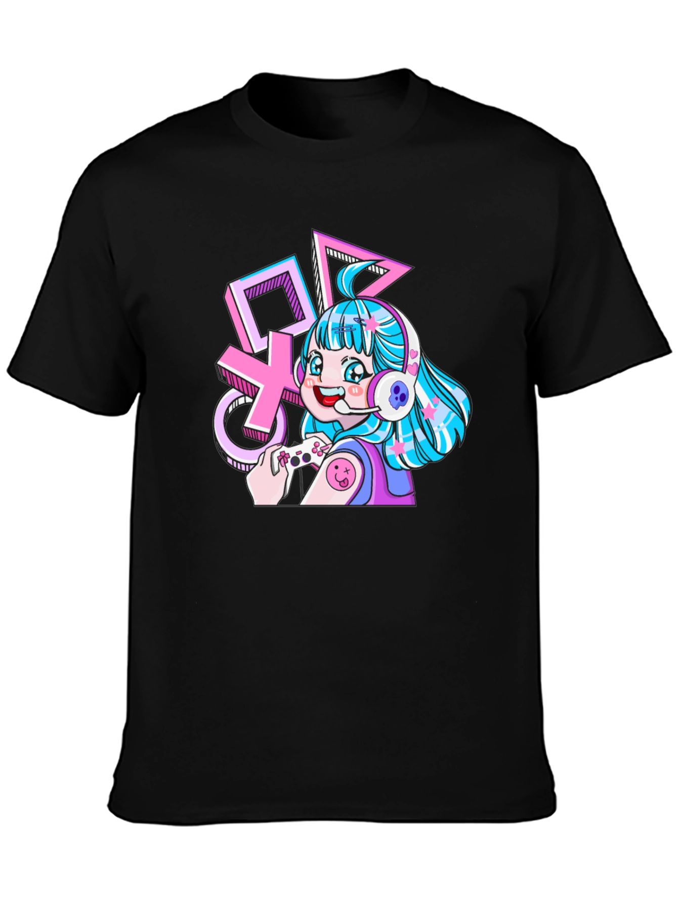 Gamer Girl Black T-Shirt