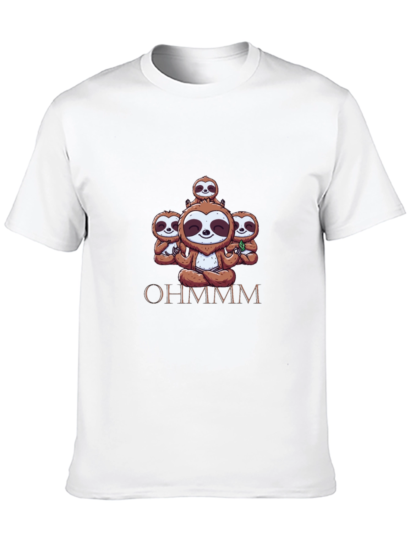 Ohm Sloth Meditation Black Tee