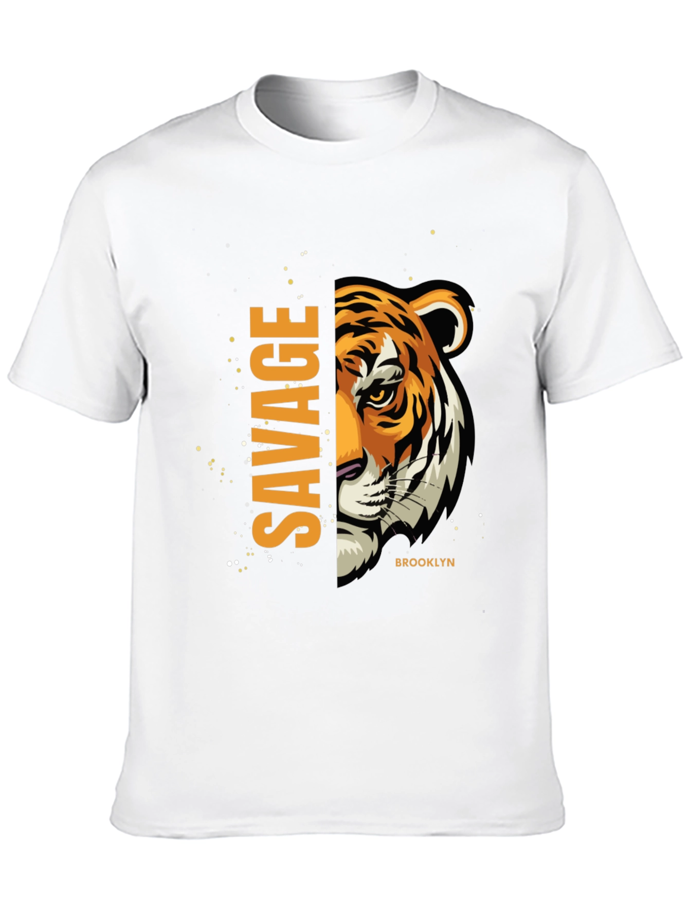 Savage Brooklyn Graphic Tee - Fierce Tiger Print