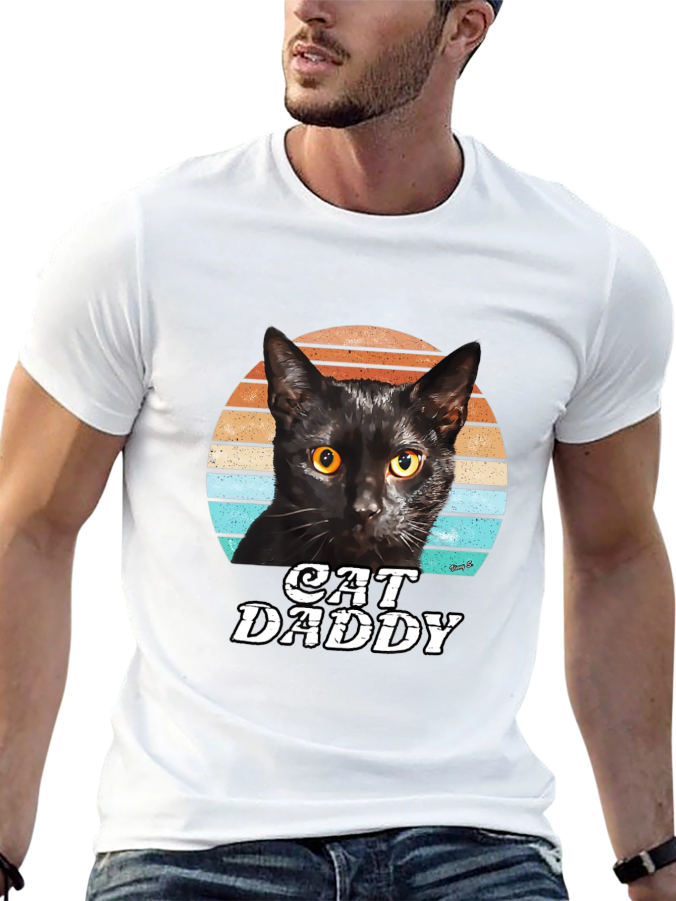 Cat Daddy Black T-Shirt