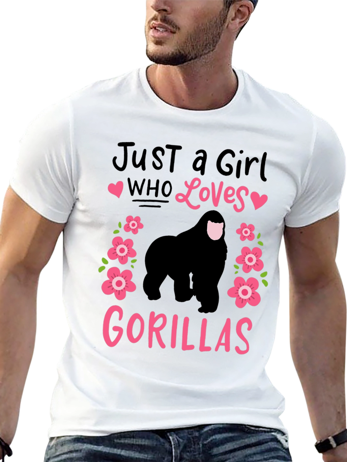 Just a Girl Who Loves Gorillas T-Shirt