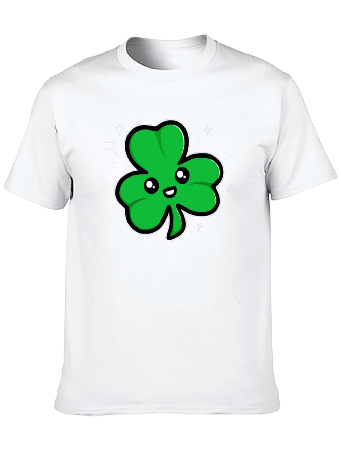 Lucky Shamrock T-Shirt - Mens Black Tee