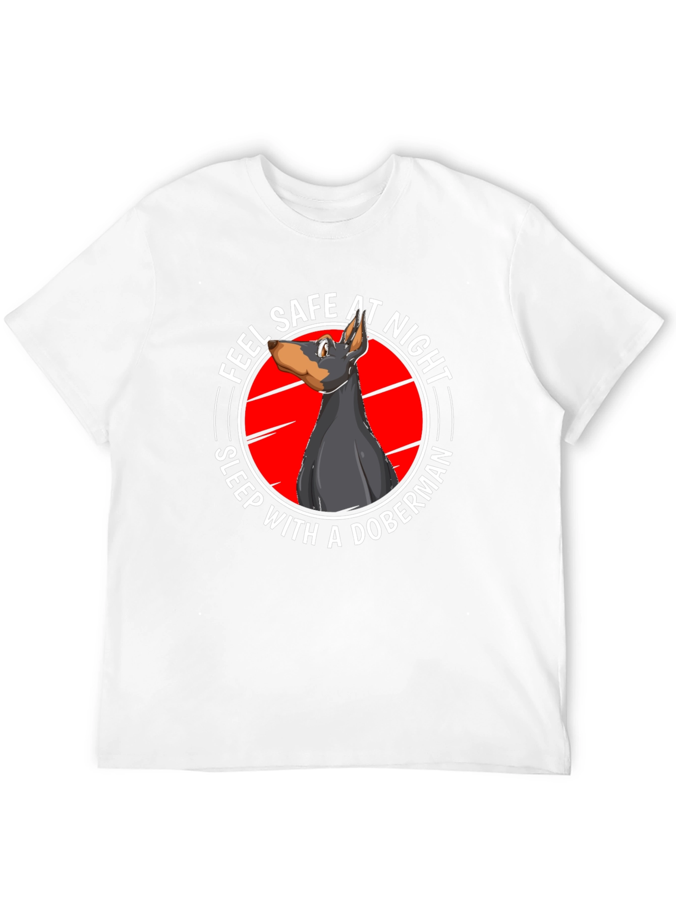 Feel Safe at Night Doberman T-Shirt