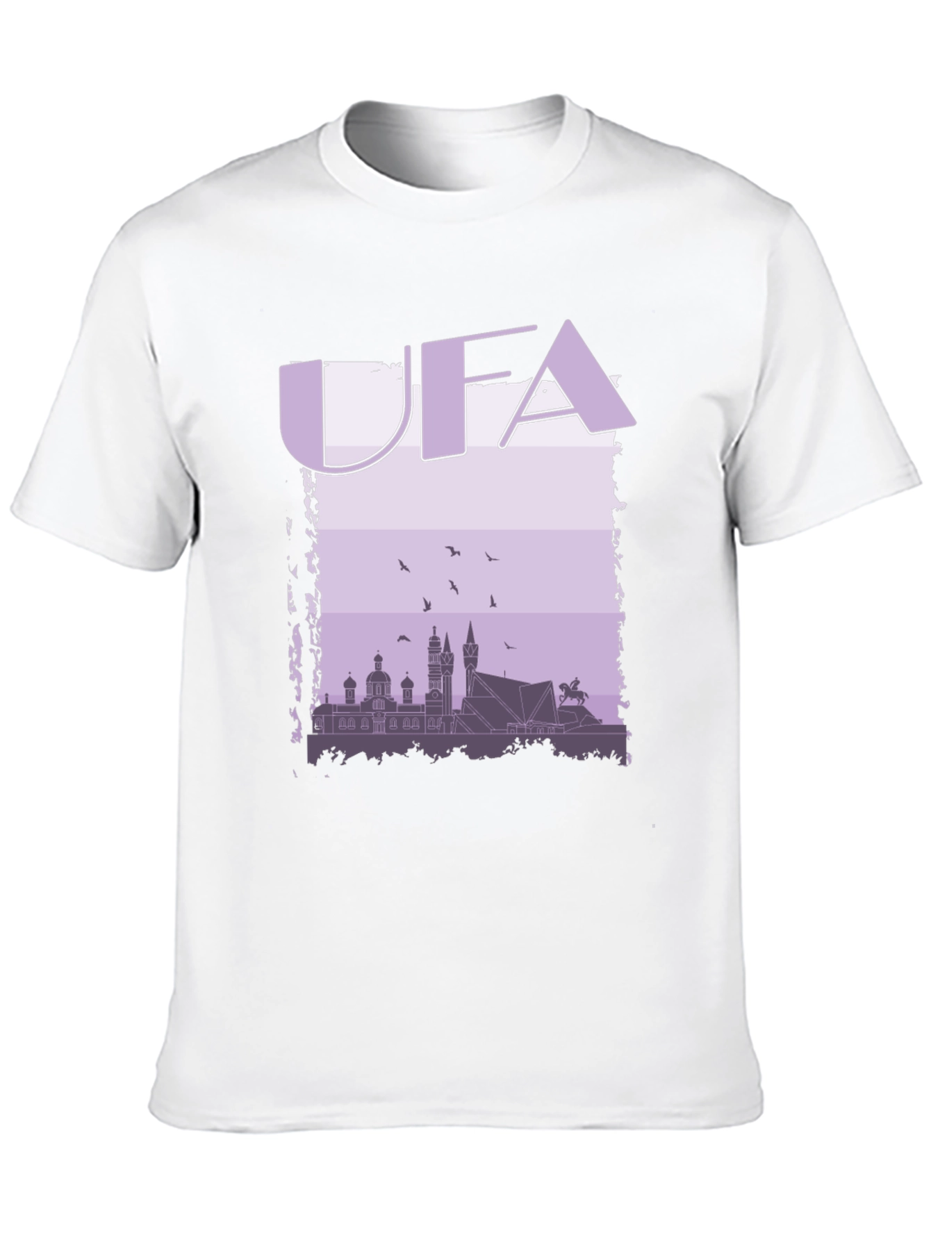 UFA Skyline Graphic T-Shirt - Black Cotton Tee