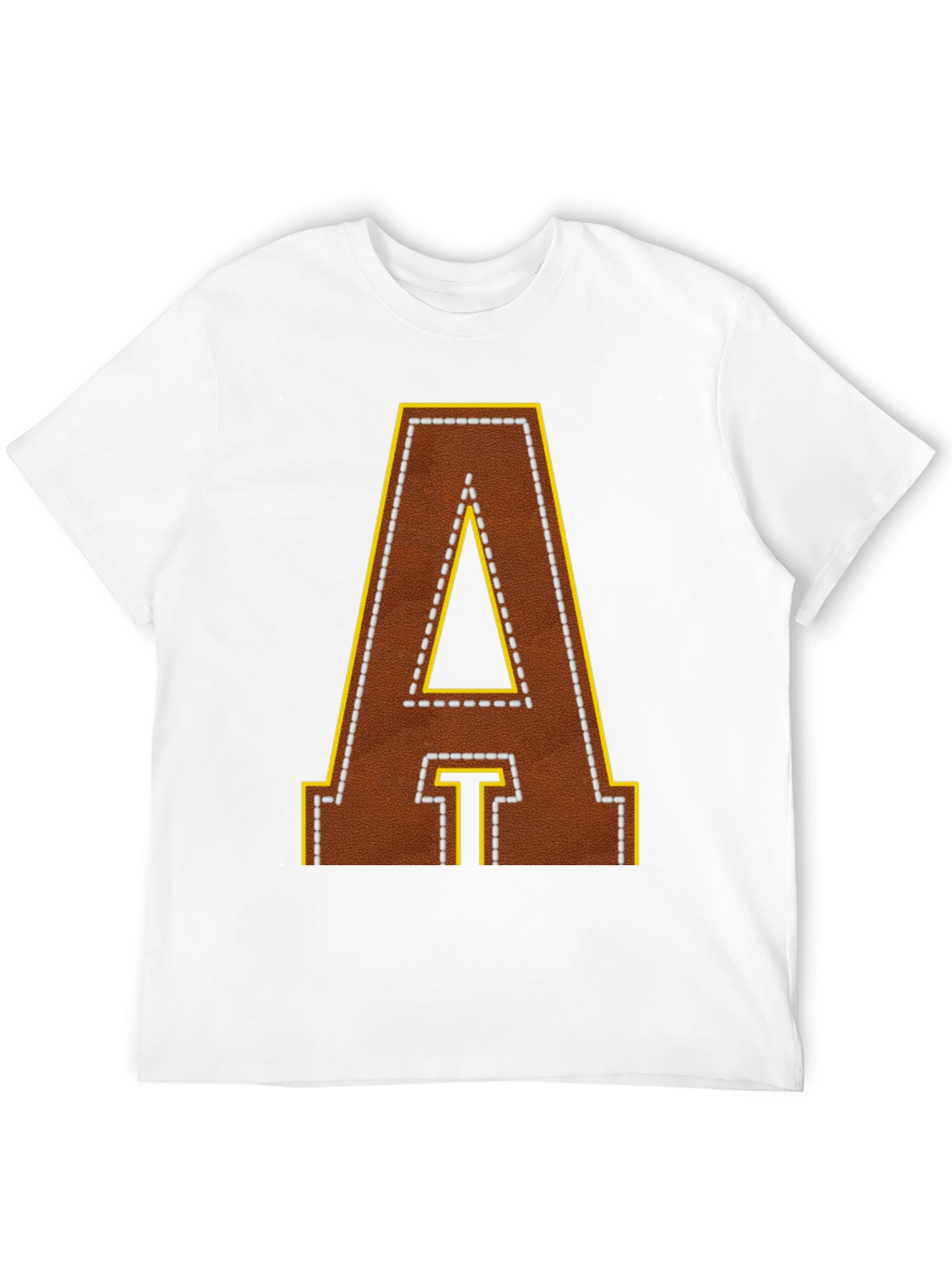 Football Leather Letter A T-Shirt