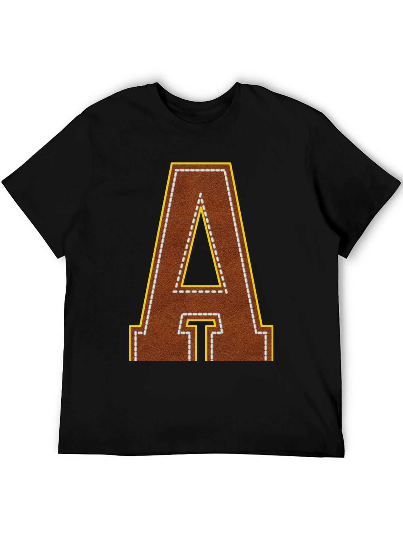 Football Leather Letter A T-Shirt