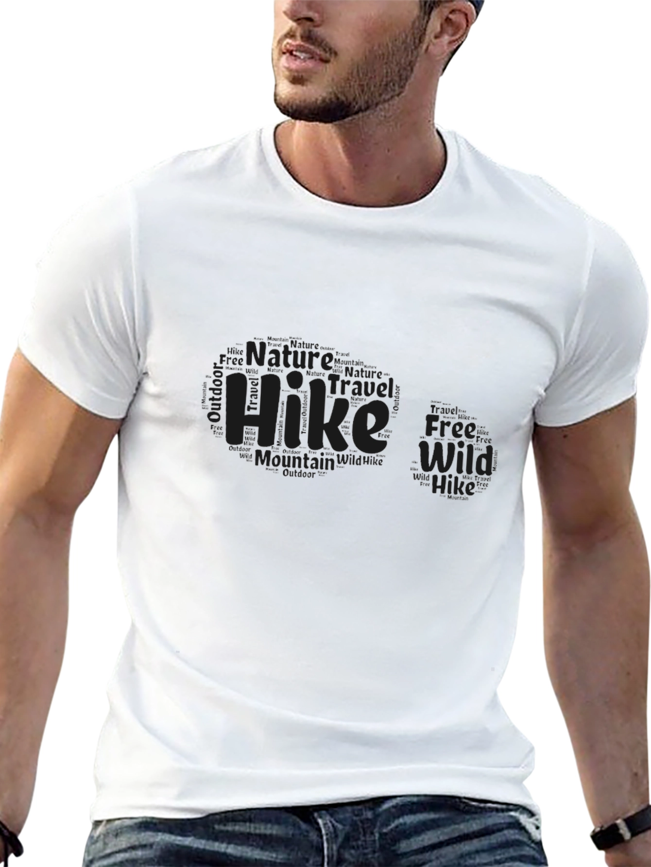 Nature Hike Graphic Black Tee